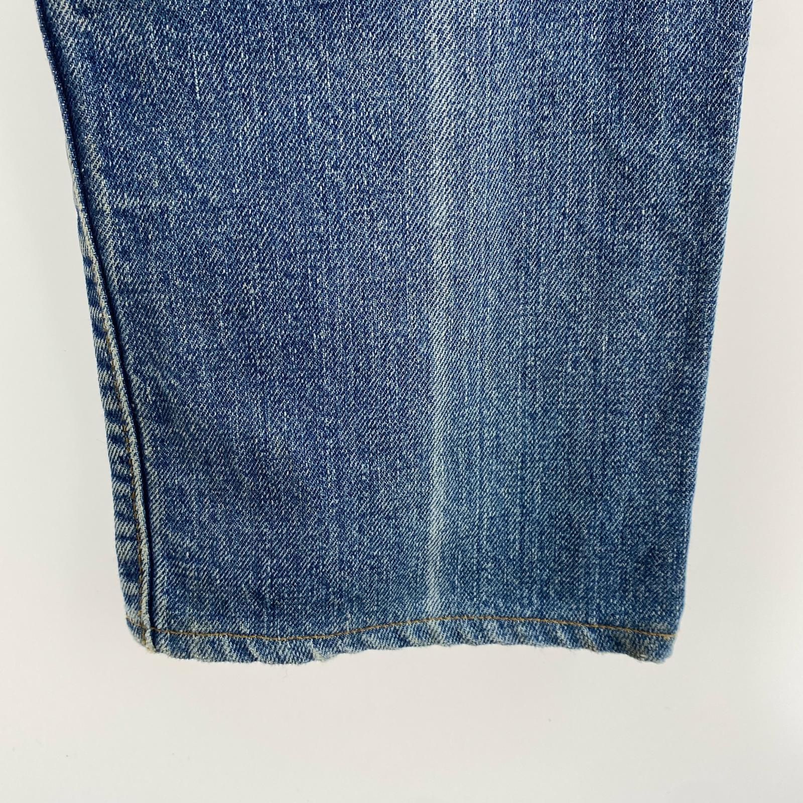 デニムパンツ 70s 505-0217 66後期 W28 28 ブルー
