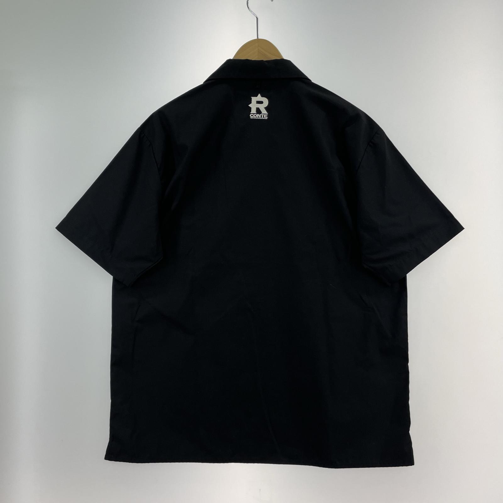 半袖シャツ R-CONTE ワークシャツ BLK XL LL ブラック