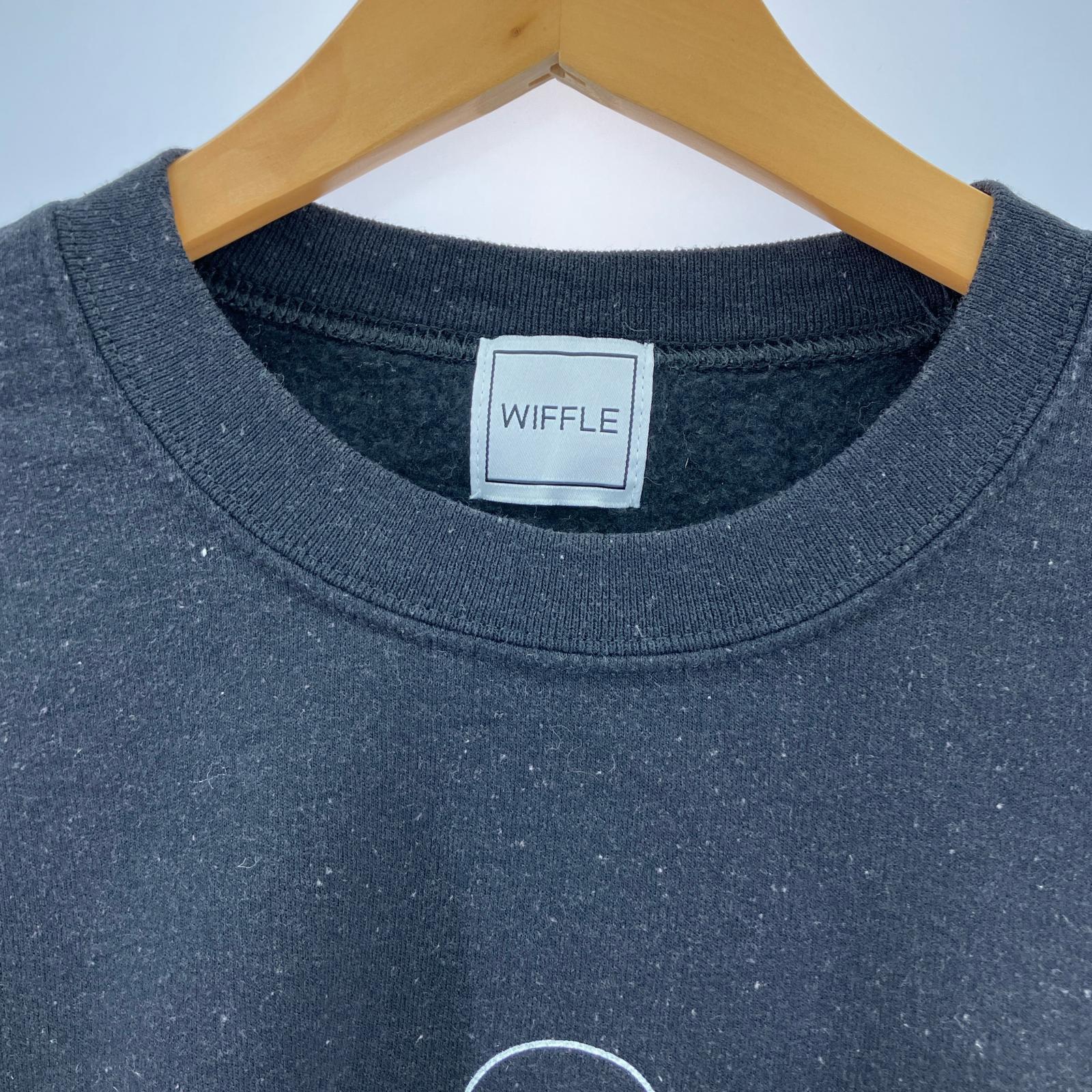スウェット Wiffle / MICKEY MOUSE CREWNECK SWEAT S ブラック