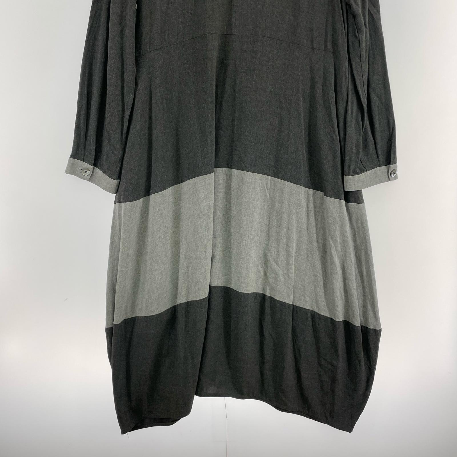 ワンピース IL VENTO&SETA シャツワンピース L グレー