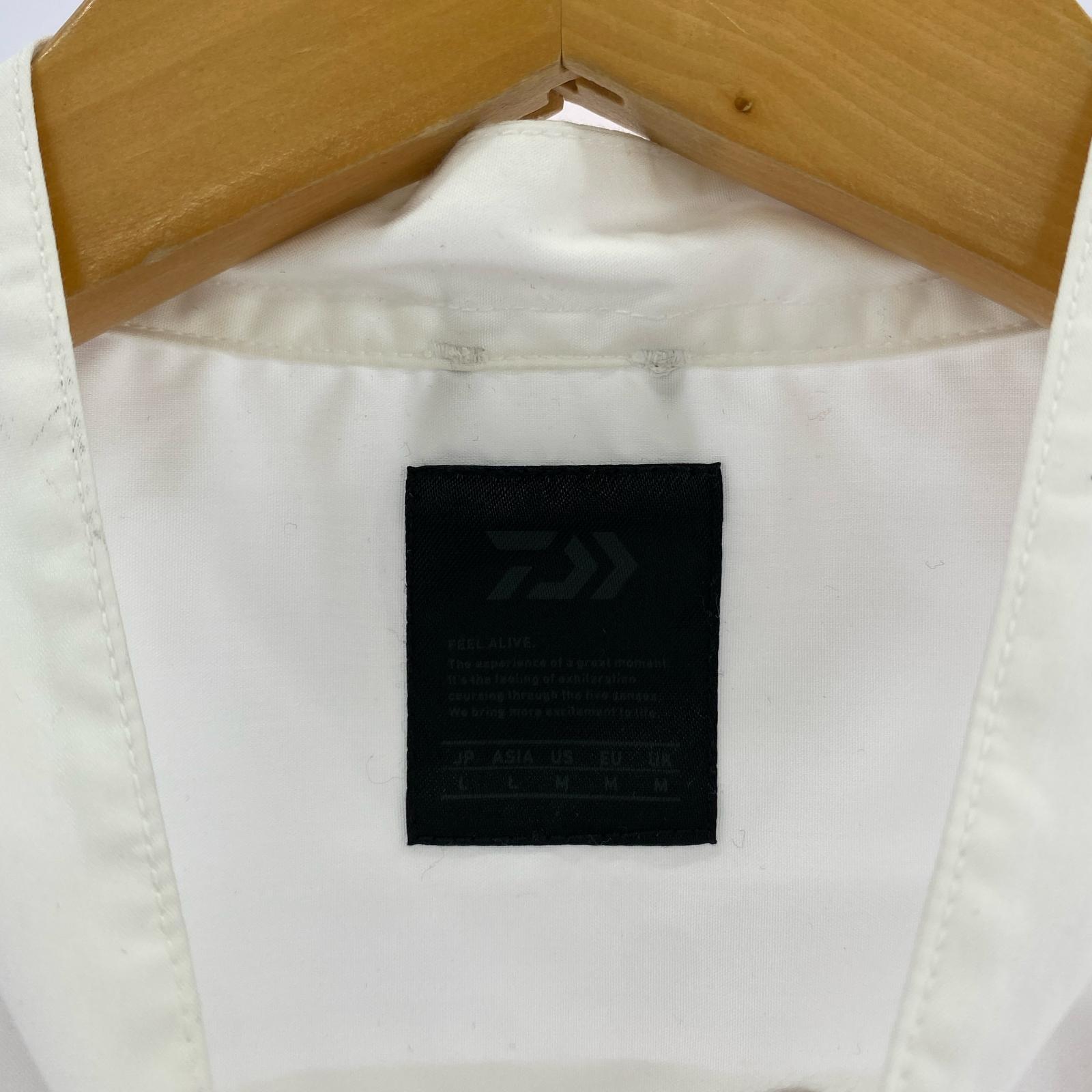 長袖シャツ TECH BAND COLLAR SHIRTS (L) L ホワイト