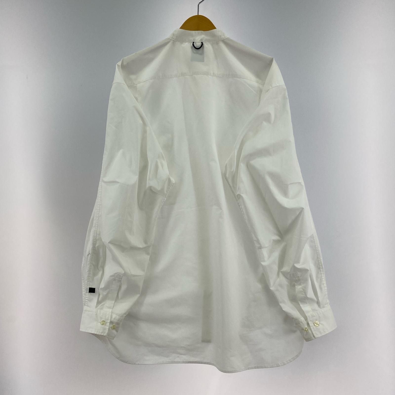 長袖シャツ TECH BAND COLLAR SHIRTS (L) L ホワイト