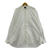長袖シャツ TECH BAND COLLAR SHIRTS (L) L ホワイト