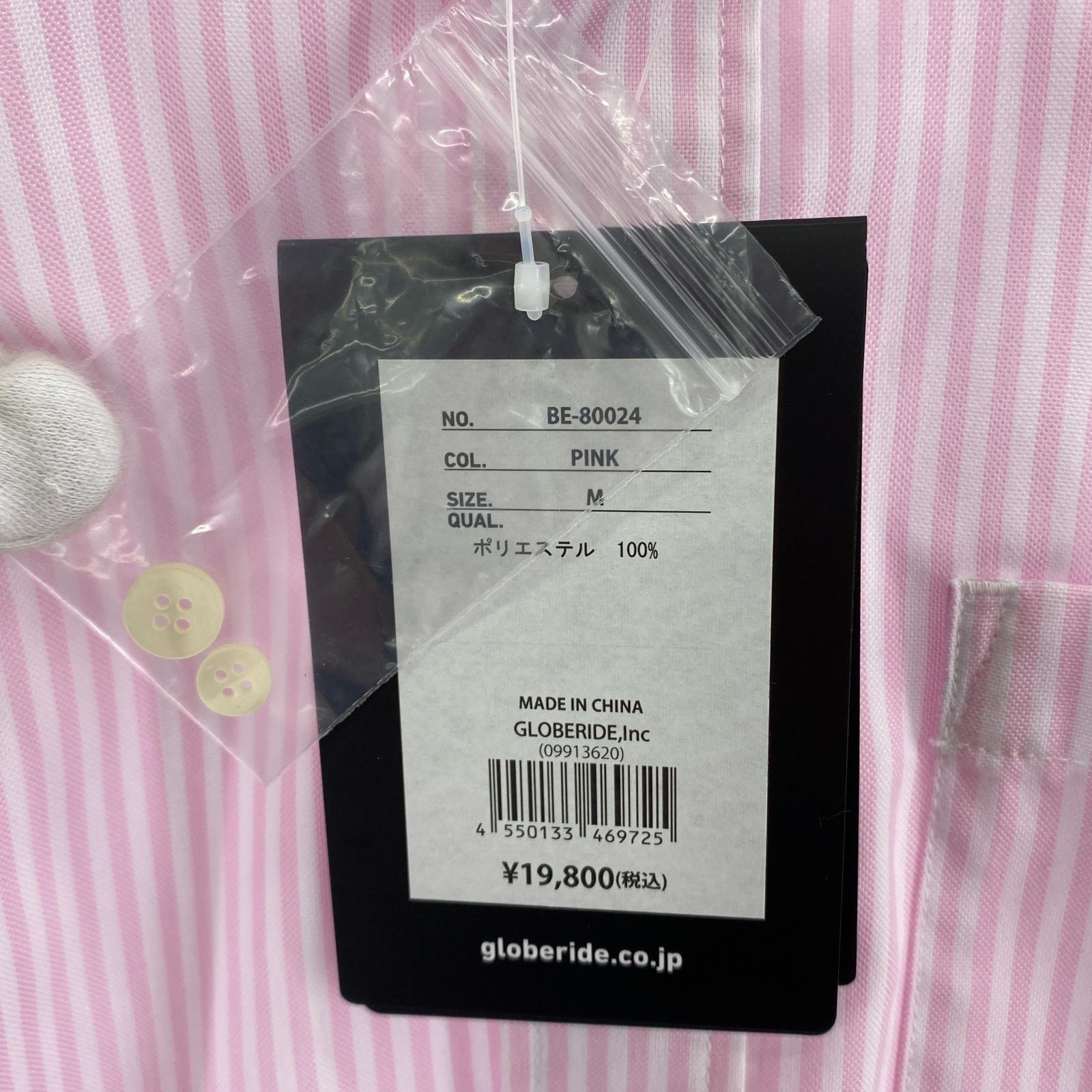 長袖シャツ TECH BUTTON DOWN SHIRTS STRIPE (M) M ピンク