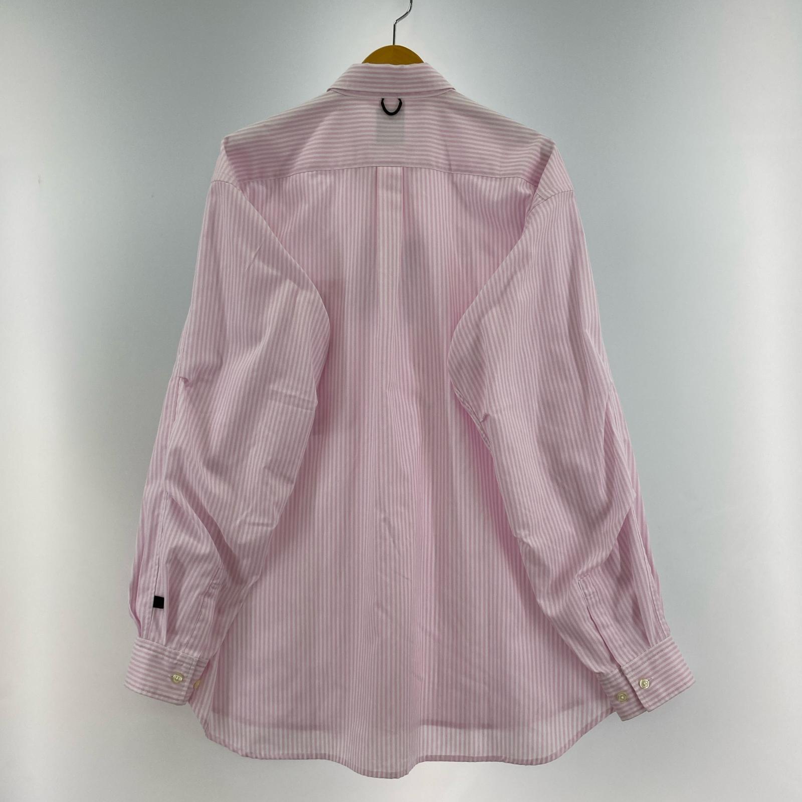 長袖シャツ TECH BUTTON DOWN SHIRTS STRIPE (M) M ピンク