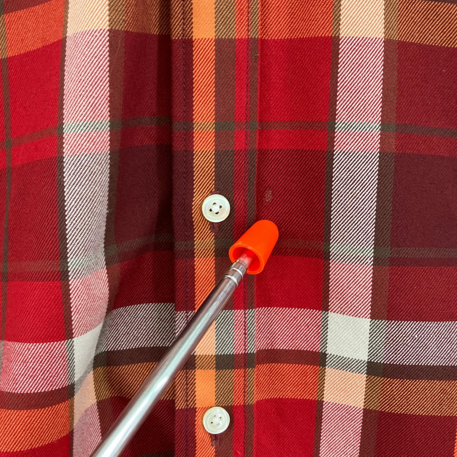 長袖シャツ TECH WORK SHIRTS FLANNEL PLAIDS (S) S レッド