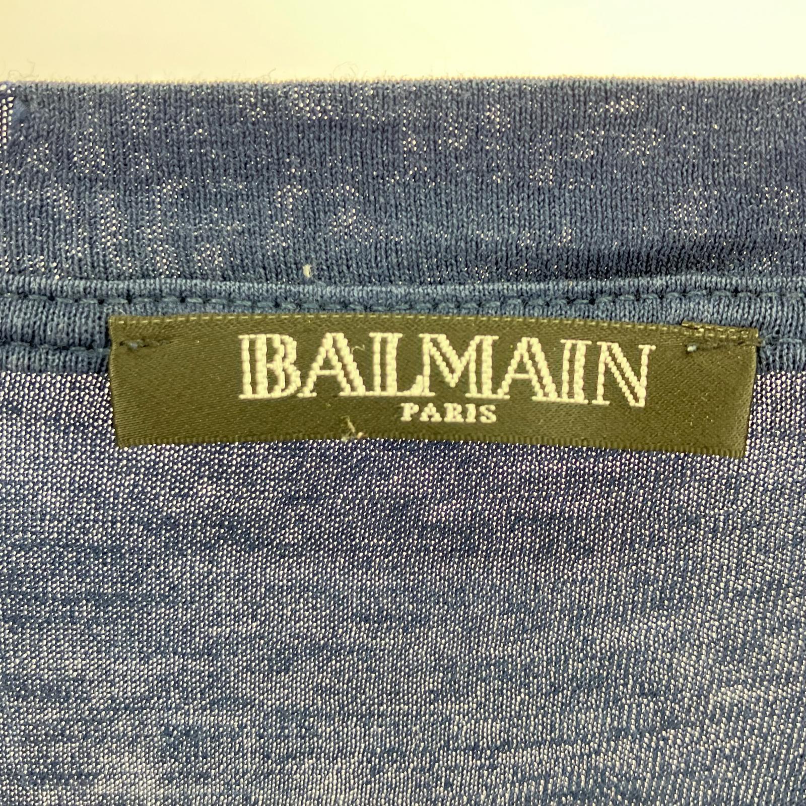 半袖Tシャツ ダメージ加工Vネック ネイビー S S ネイビー