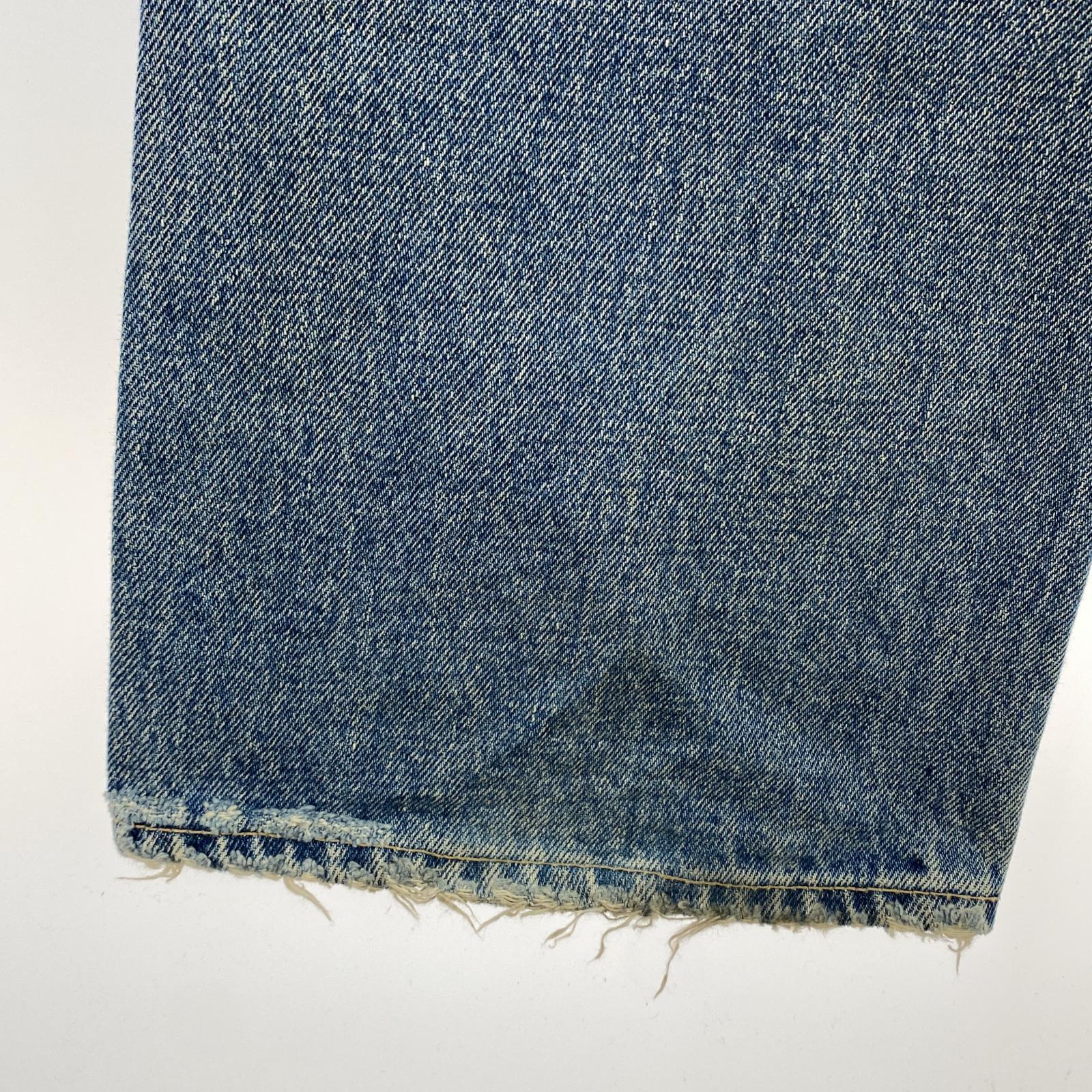 デニムパンツ レザーパッチデニム W29 29 ブルー