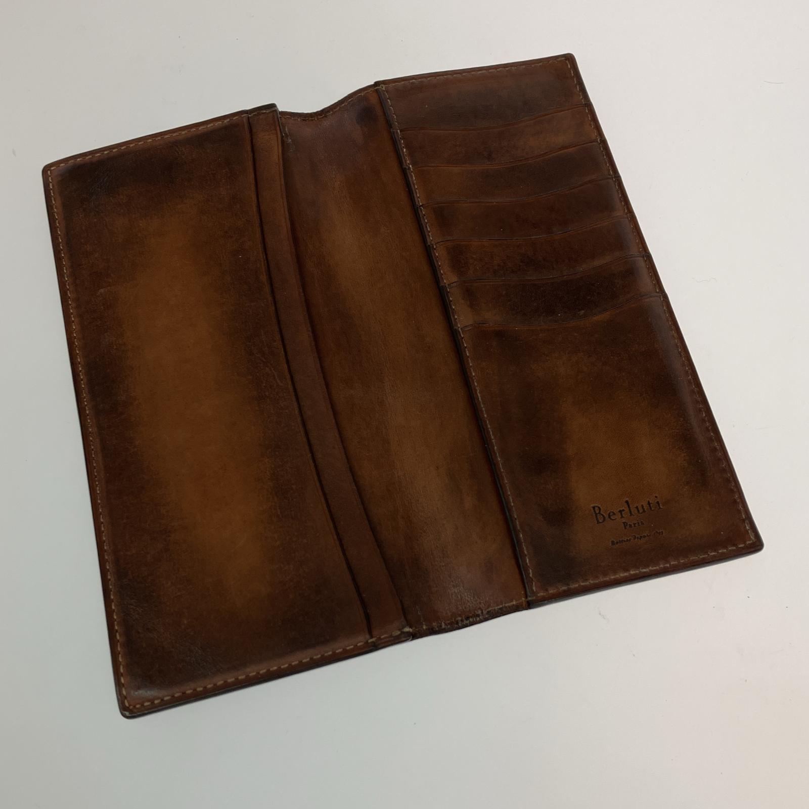 長財布 berluti 二つ折り ブラウン