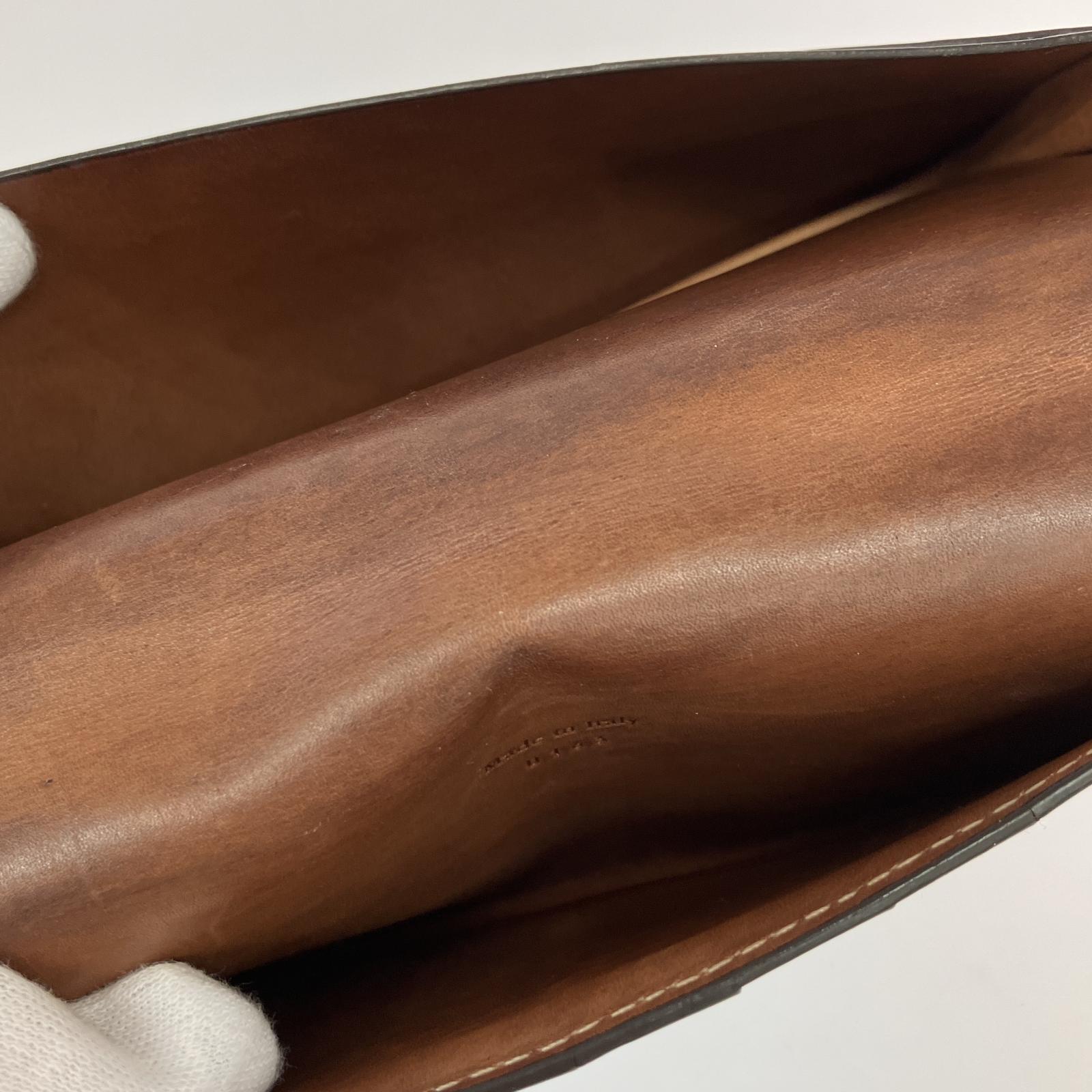 長財布 berluti 二つ折り ブラウン