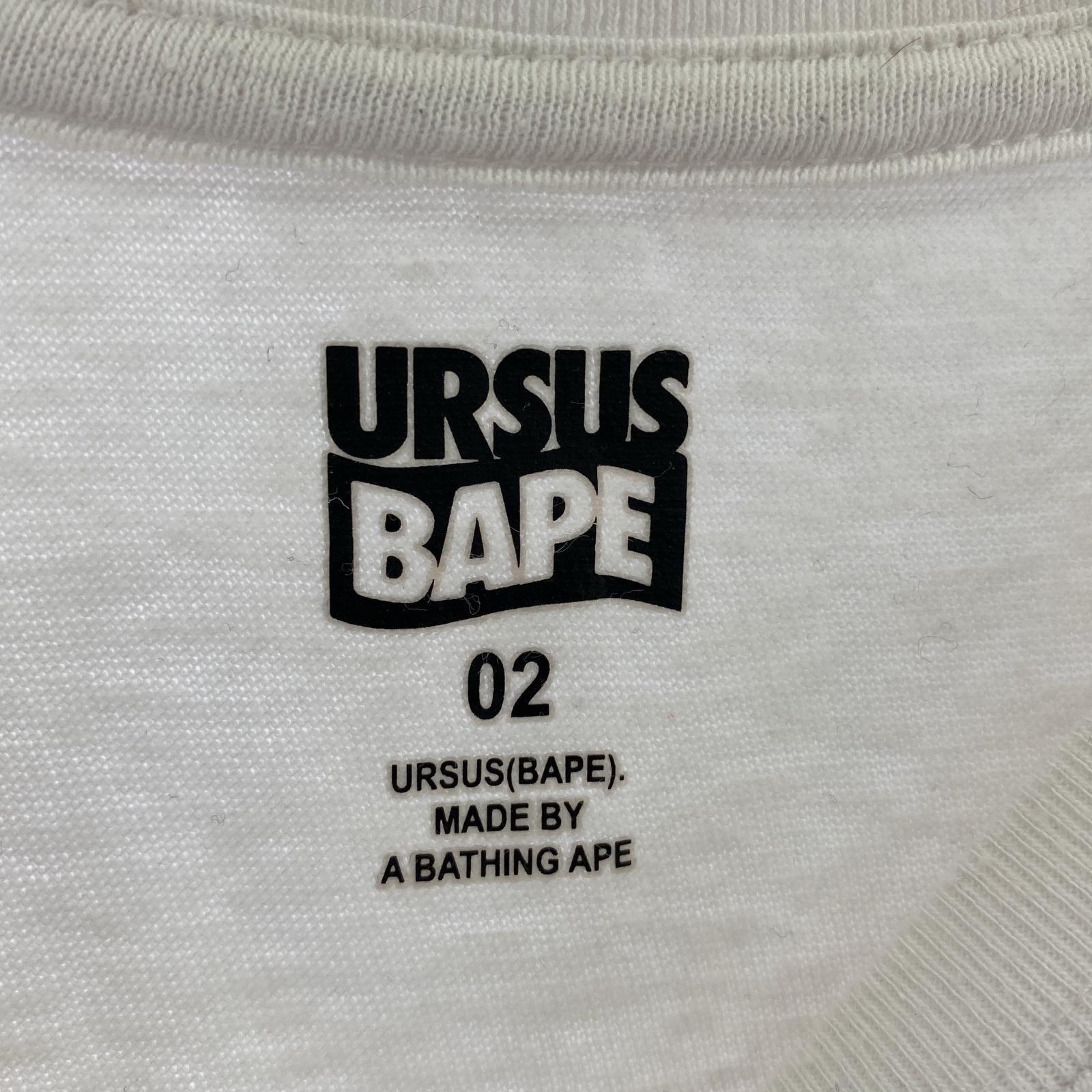 半袖Tシャツ URSUS BAPE/02/USS ホワイト