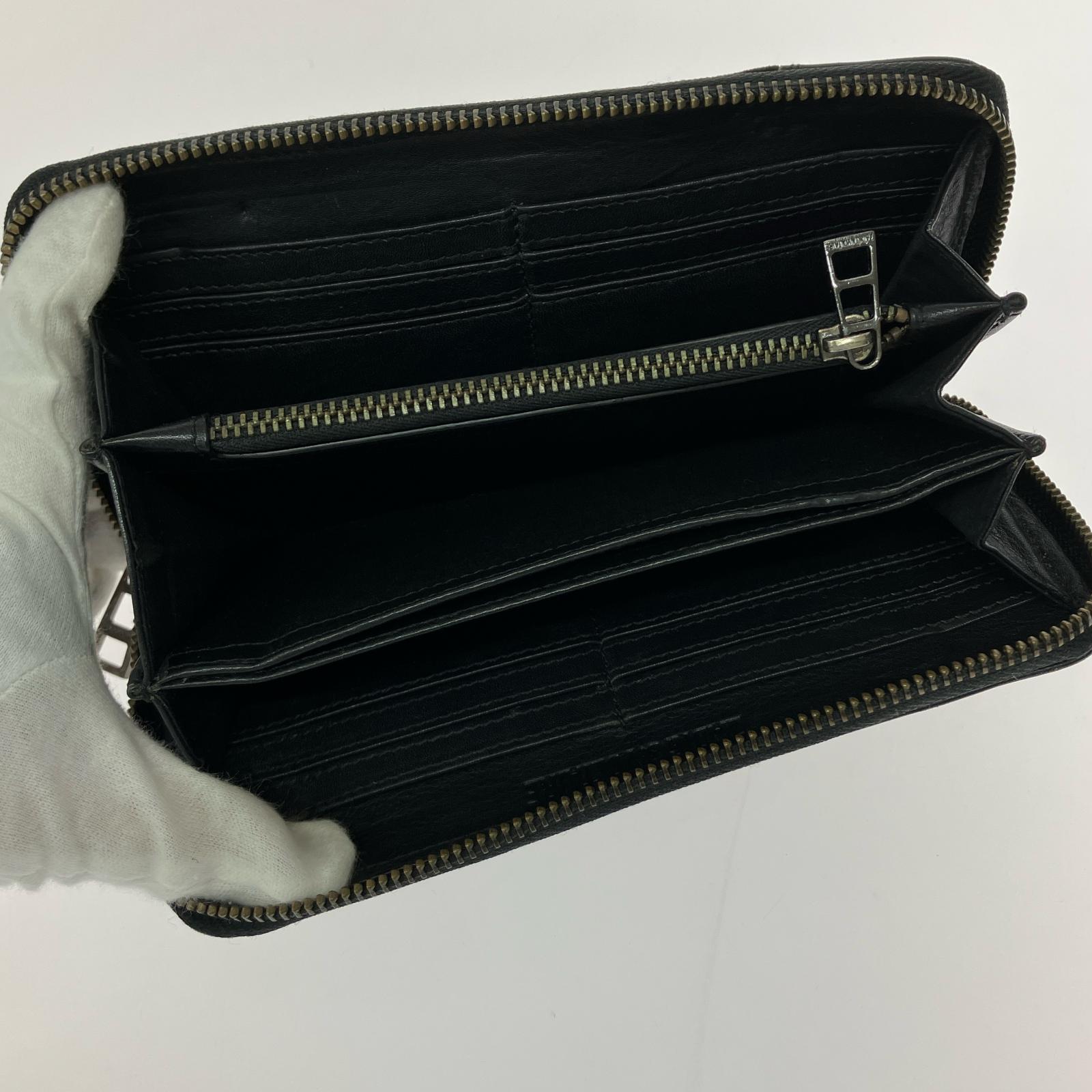 長財布 レザーロングウォレット ブラック