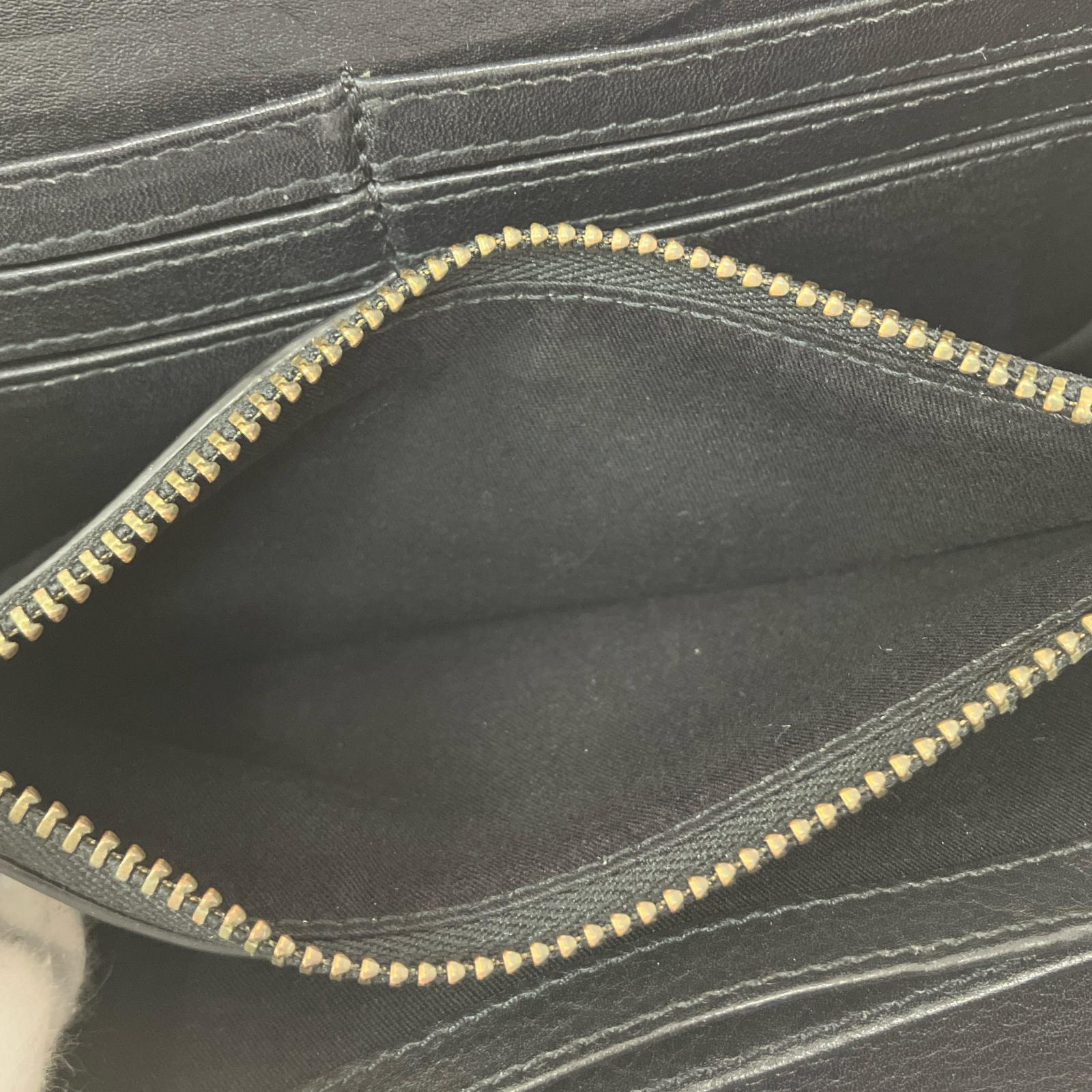 長財布 レザーロングウォレット ブラック