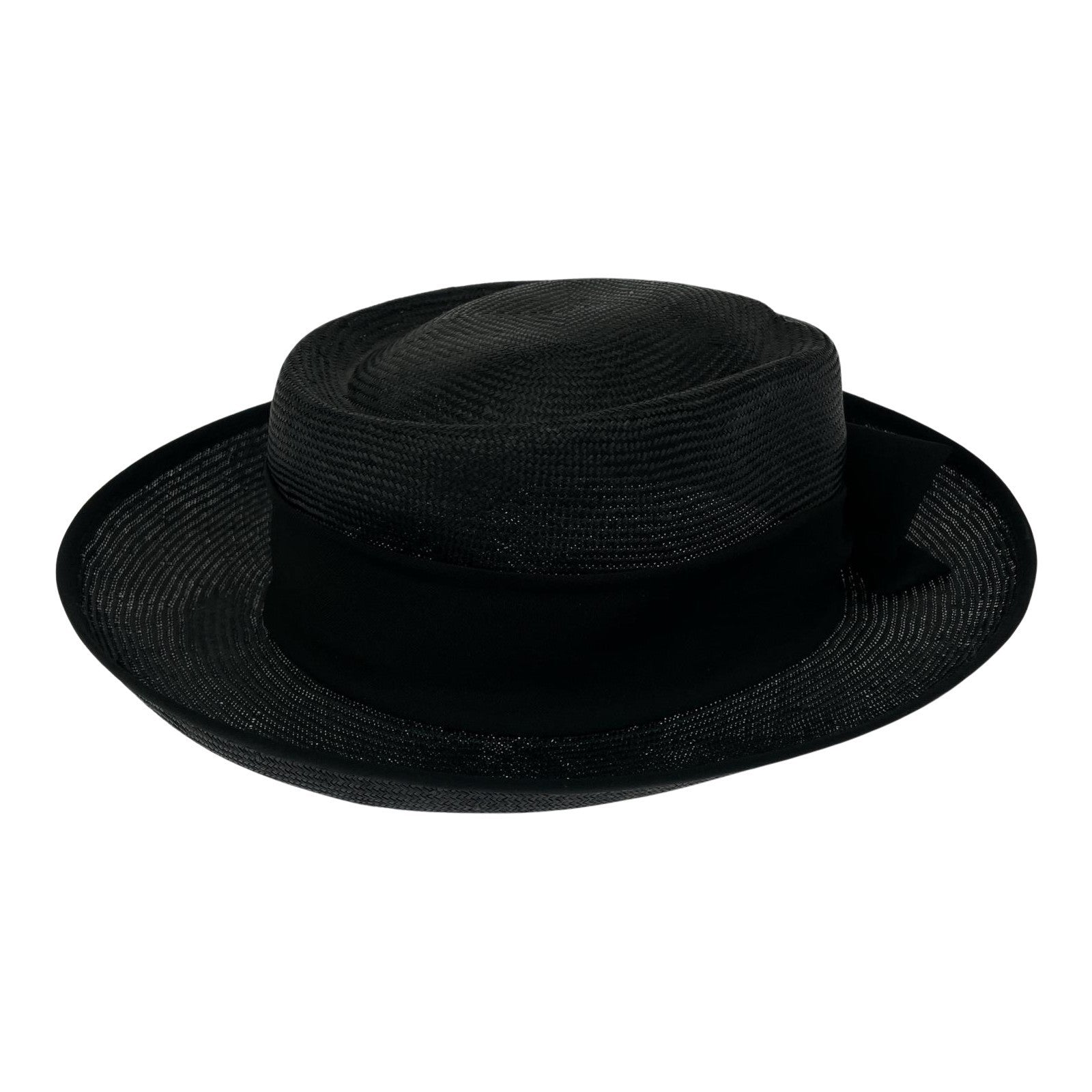 ハット Borsalino ストローハット ブラック ブラック