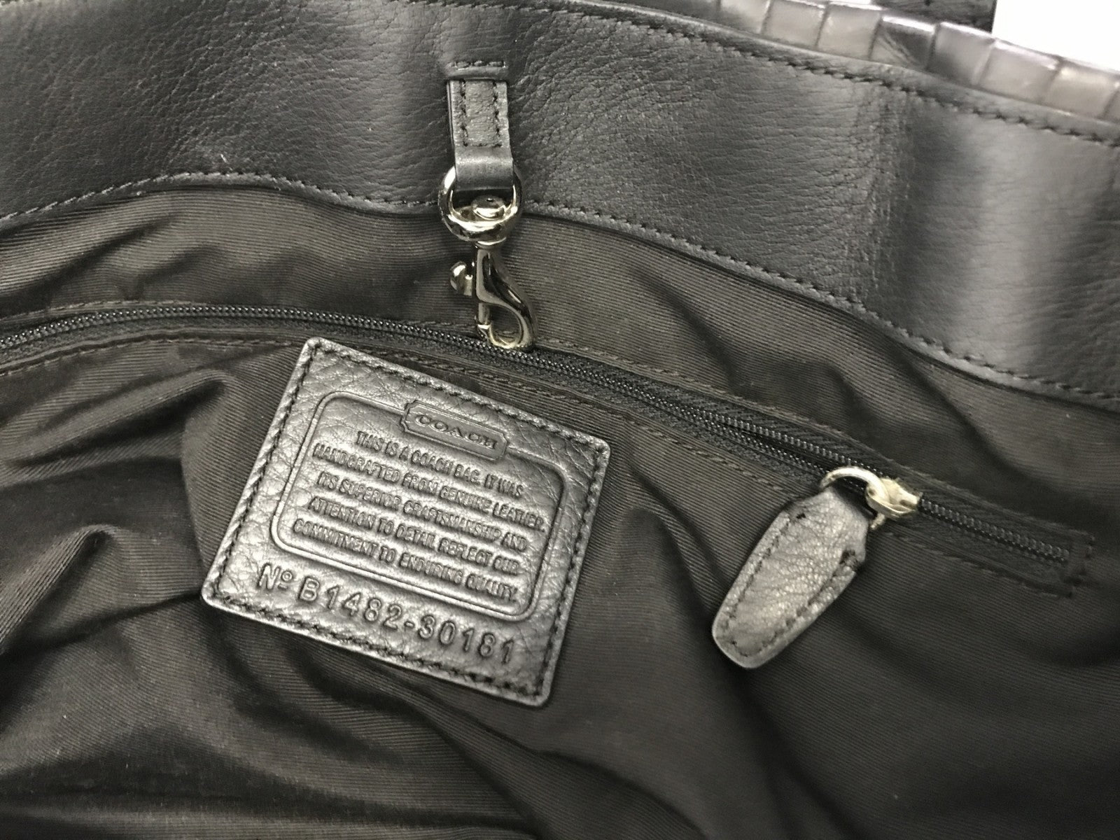COACH ブリーカー エンボスド レザートートバッグ 30181