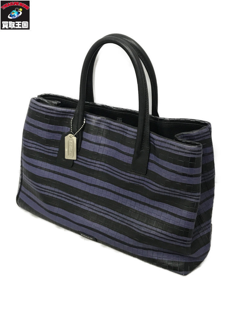 COACH ブリーカー エンボスド レザートートバッグ 30181