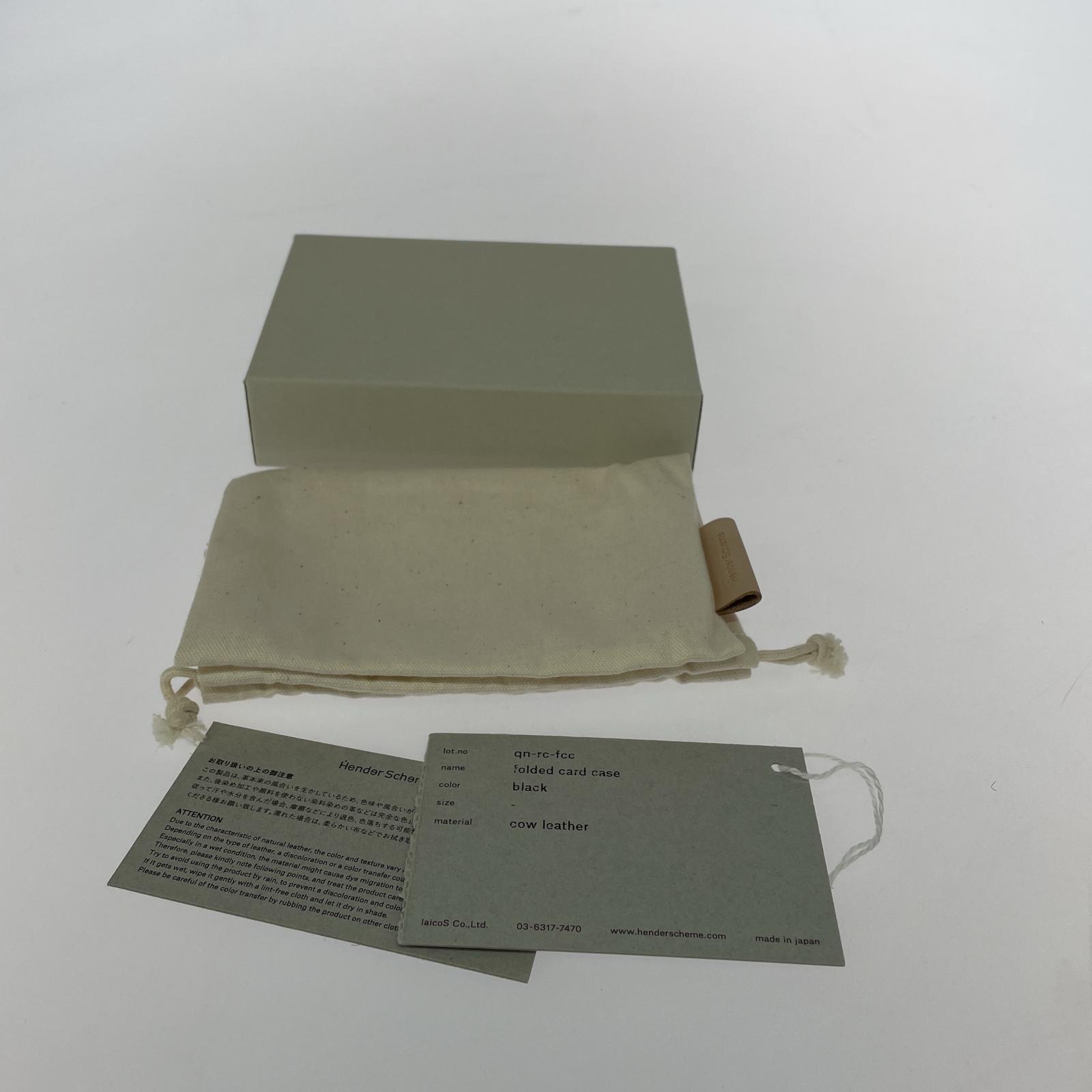 コンパクトウォレット folded card case ブラック