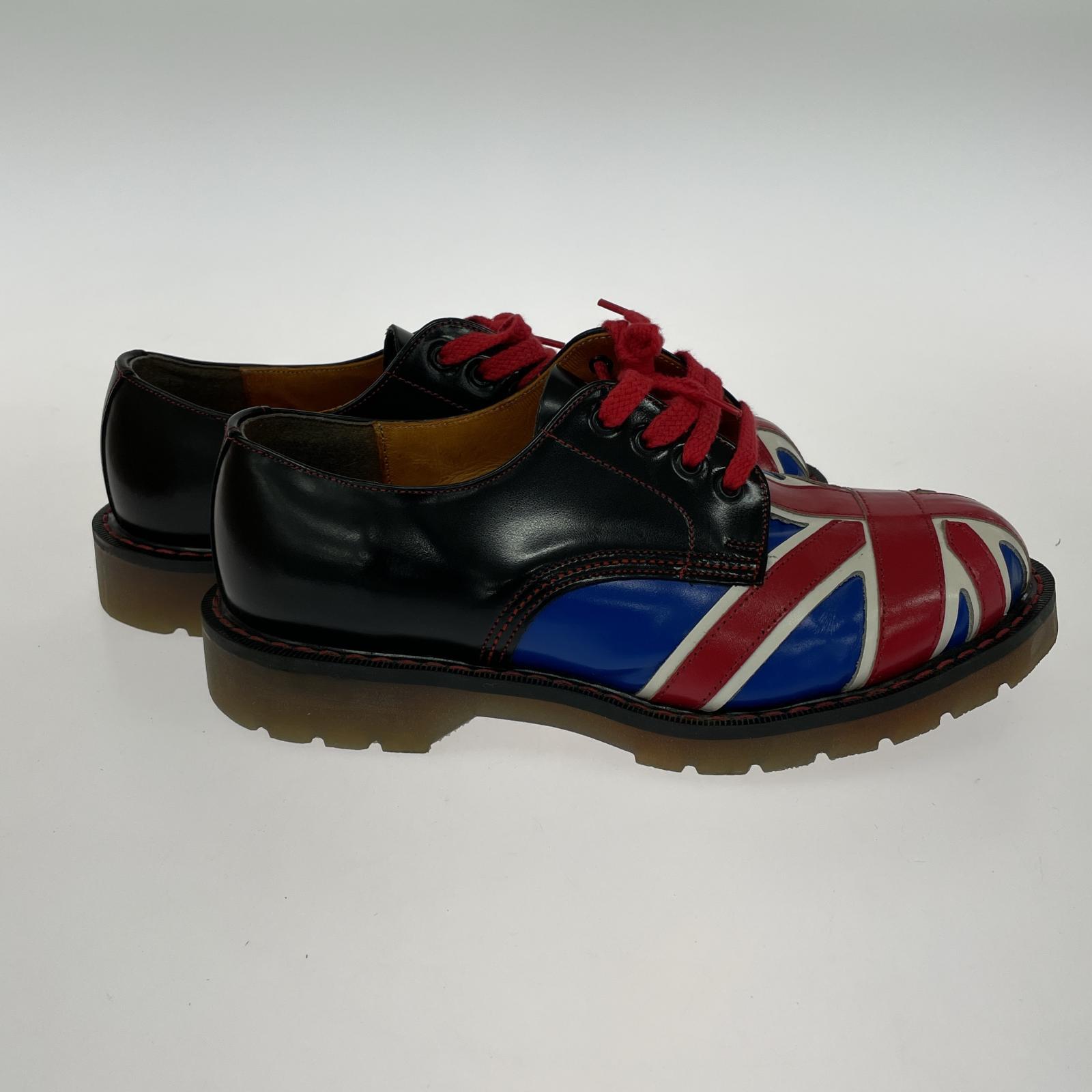 シューズ Tred Air イングランド製 celebrity SHOES UK6 ユニオンジャック× ブラック マルチカラー