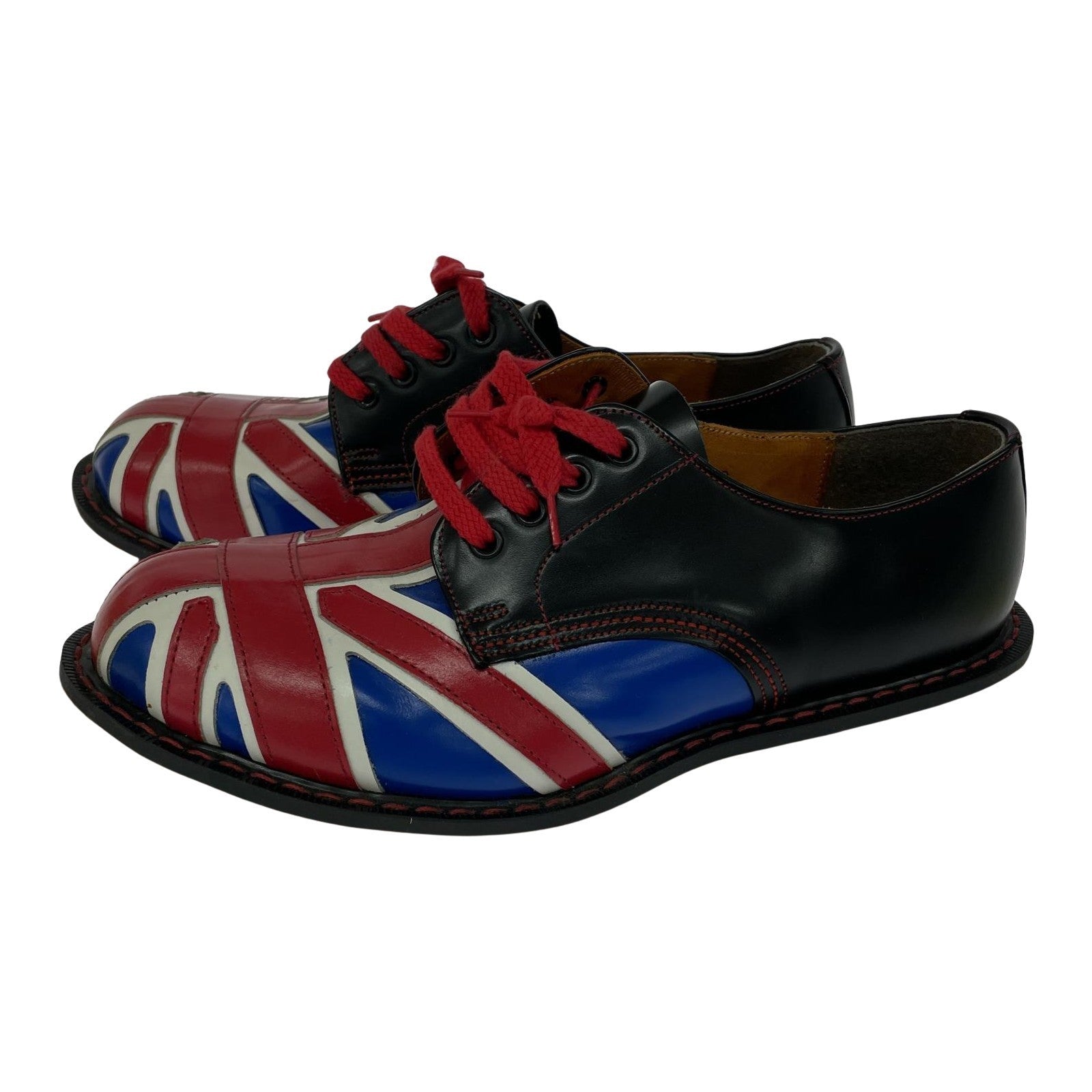 シューズ Tred Air イングランド製 celebrity SHOES UK6 ユニオンジャック× ブラック マルチカラー