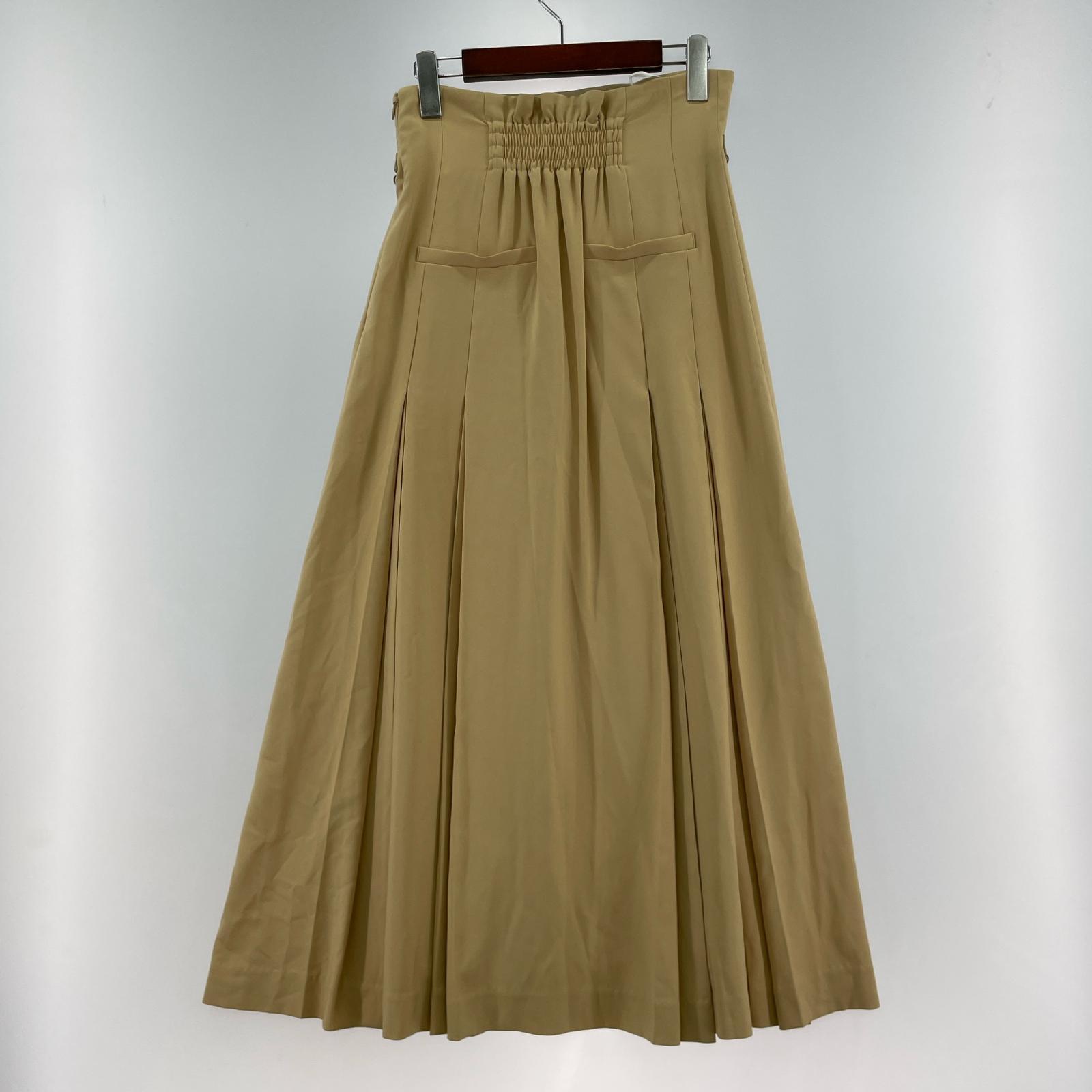 ロングスカート TUCK PENCIL SKIRT M ベージュ