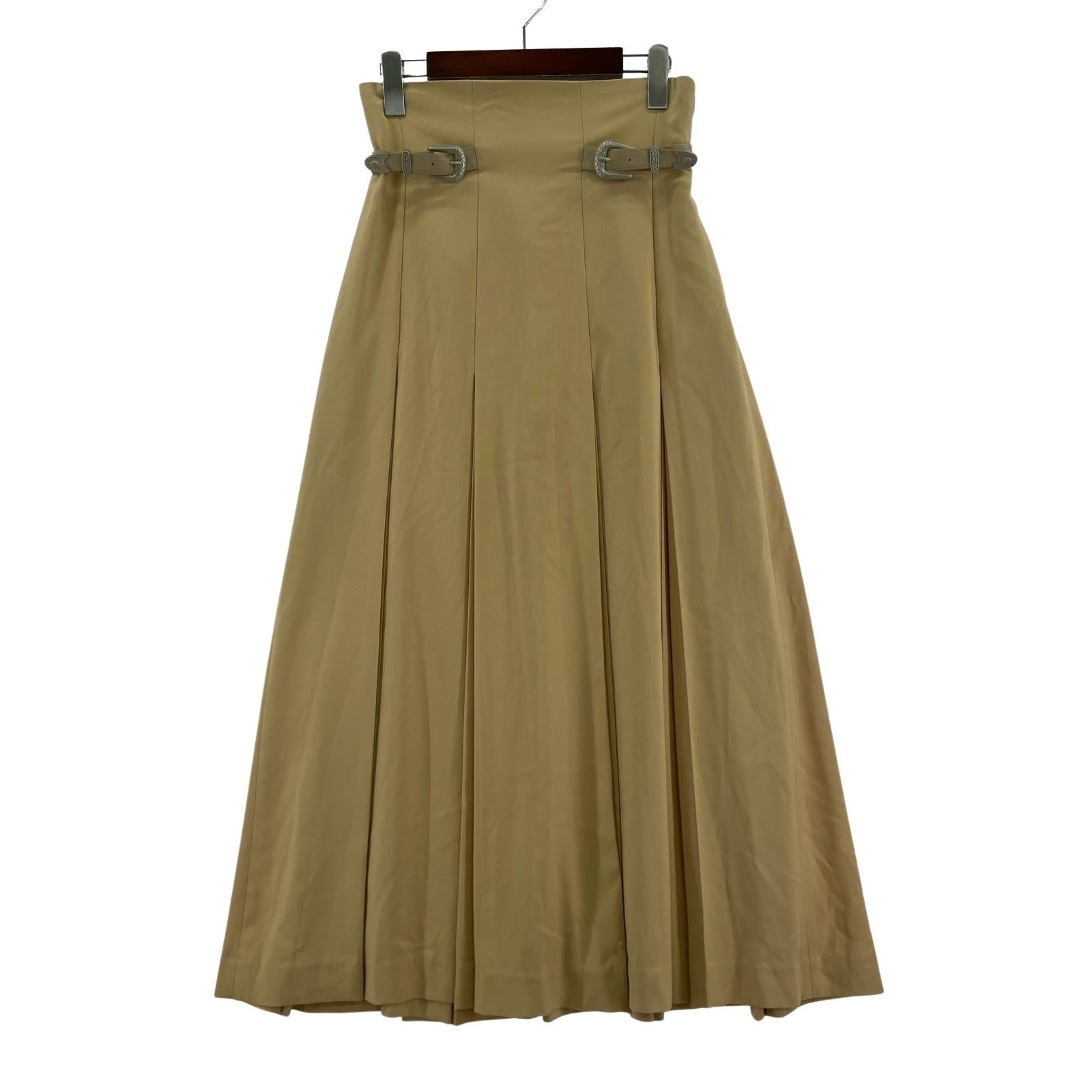 ロングスカート TUCK PENCIL SKIRT M ベージュ