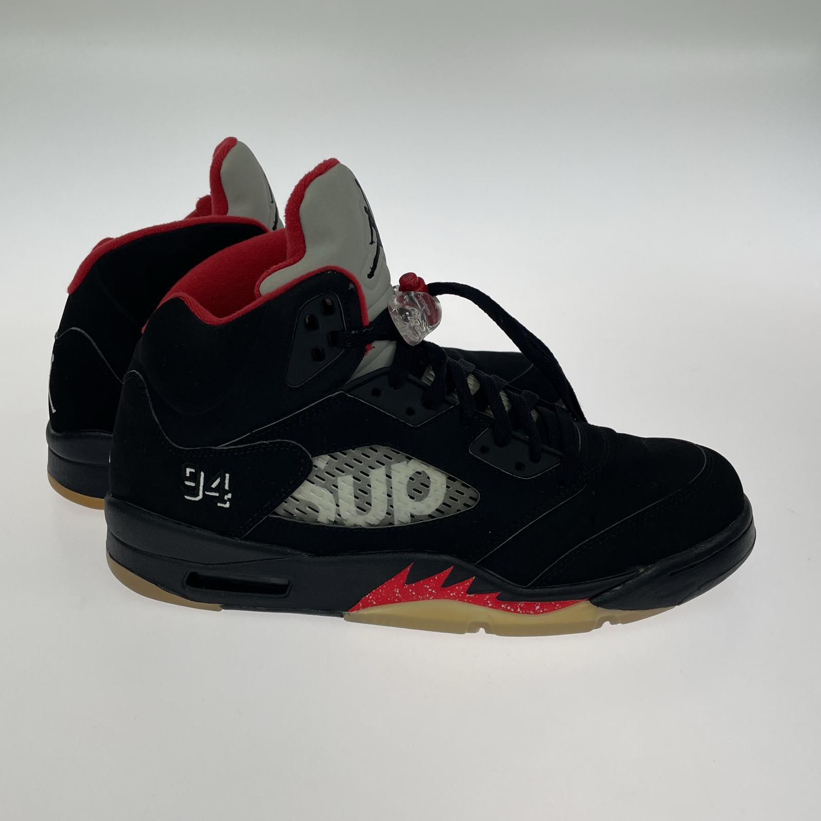 スニーカー NIKE AIR JORDAN 5 RETRO SUPRIME 28.5 黒 28.5cm (US10 1/2 UK10 EU47) ブラック
