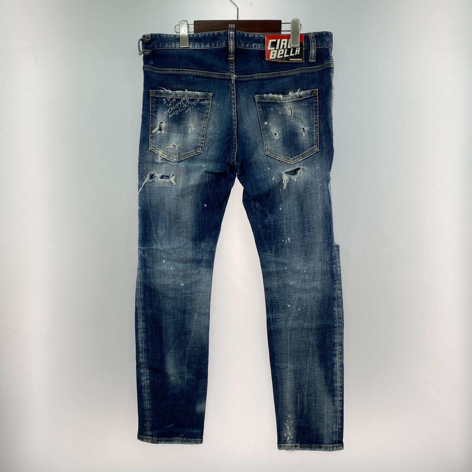 デニムパンツ DSQUARED2 デニム・ジーンズ ブルー