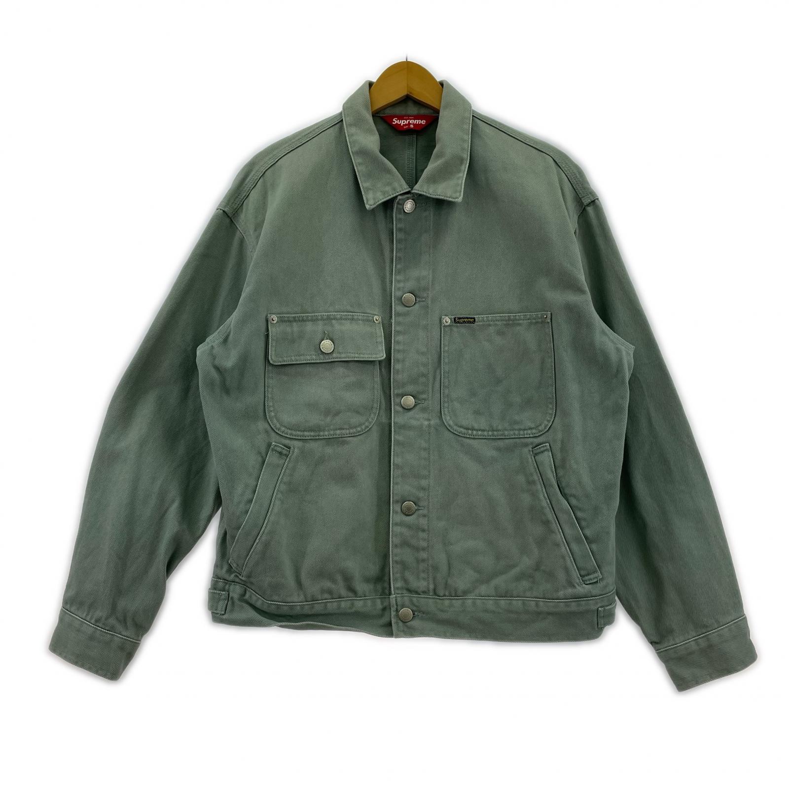 デニムジャケット 24SS Denim chore trucker jacket グリーン S S