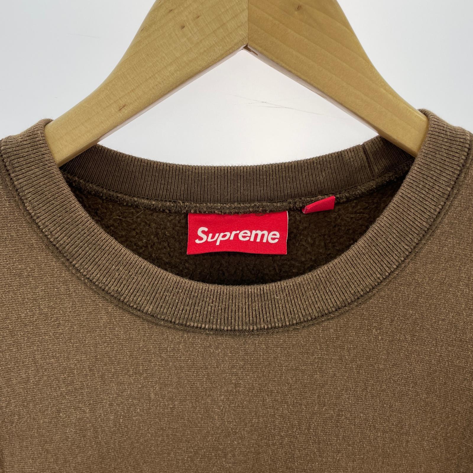 スウェット 25SS Washed Box Logo Crewneck Sweat S ブラウン