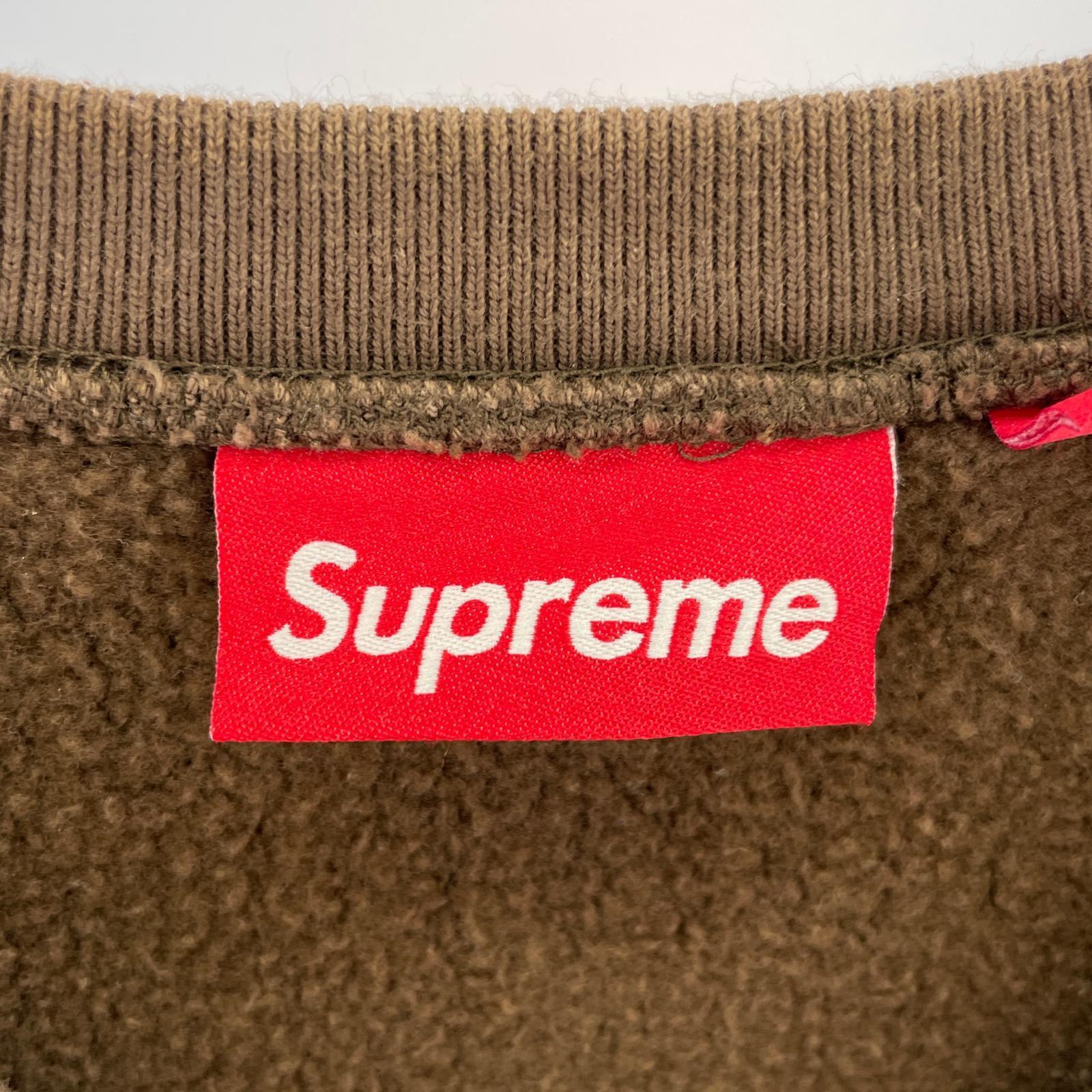 スウェット 25SS Washed Box Logo Crewneck Sweat S ブラウン