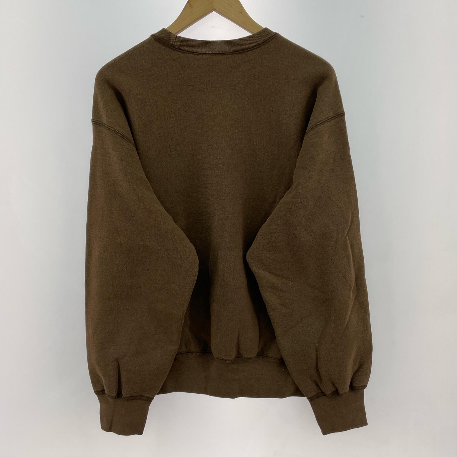 スウェット 25SS Washed Box Logo Crewneck Sweat S ブラウン