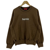 スウェット 25SS Washed Box Logo Crewneck Sweat S ブラウン