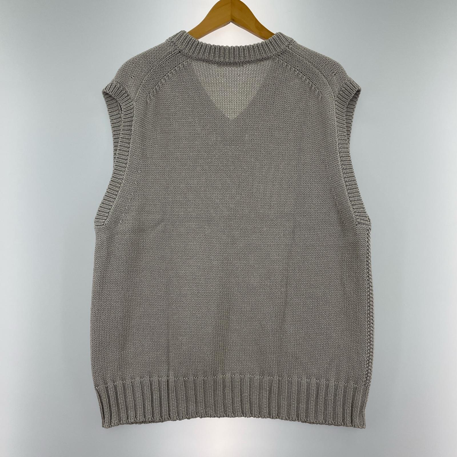 長袖シャツ HEUGN Knit Vest KNIT WEAR 007 サンドベージュ (3) グレー