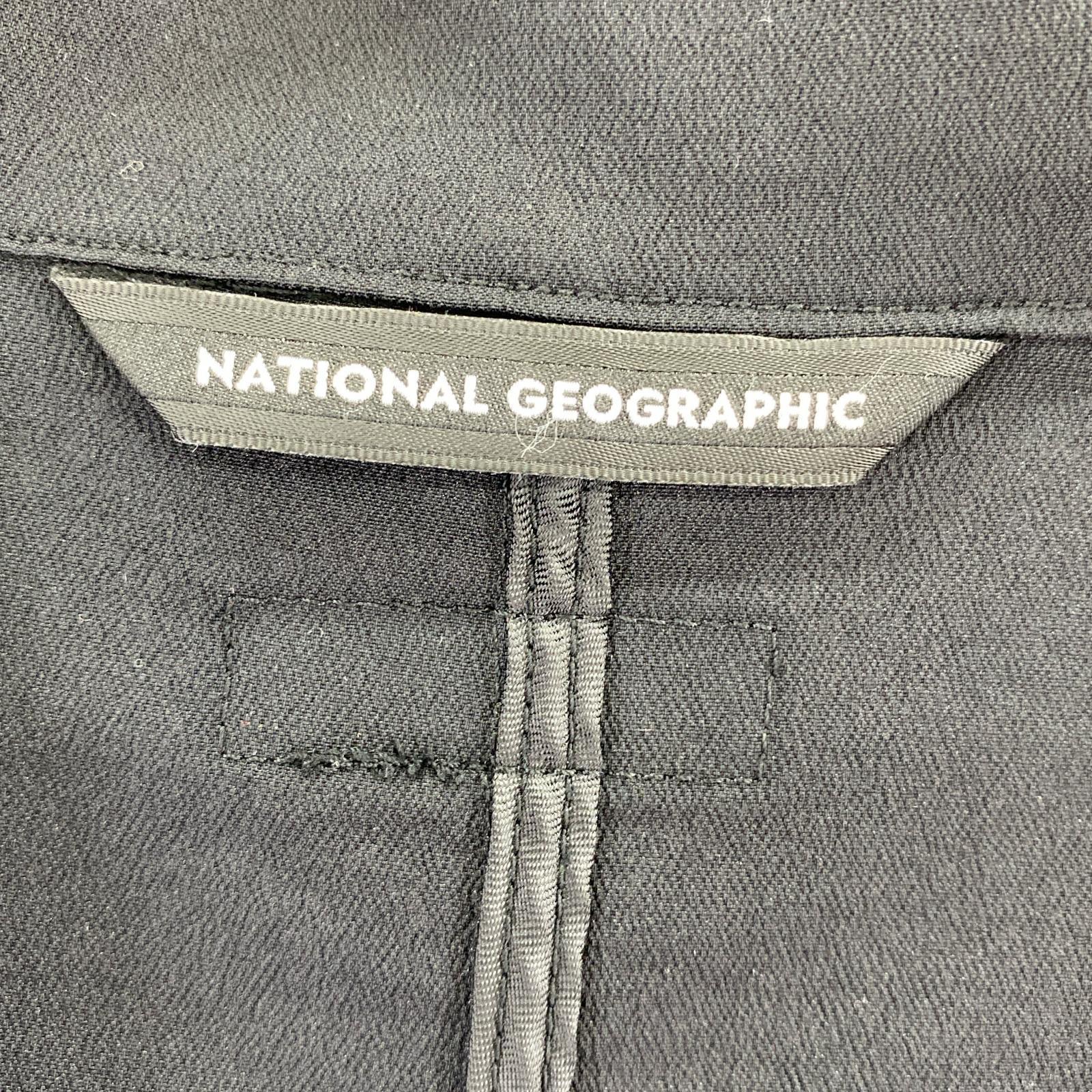 テーラードジャケット national geographic ナイロン ジャケット BLK L ブラック