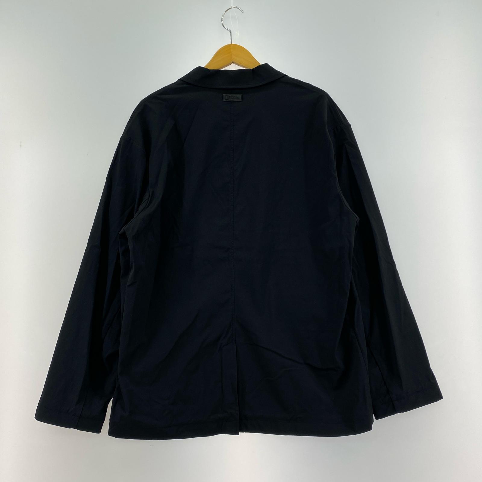 テーラードジャケット national geographic ナイロン ジャケット BLK L ブラック
