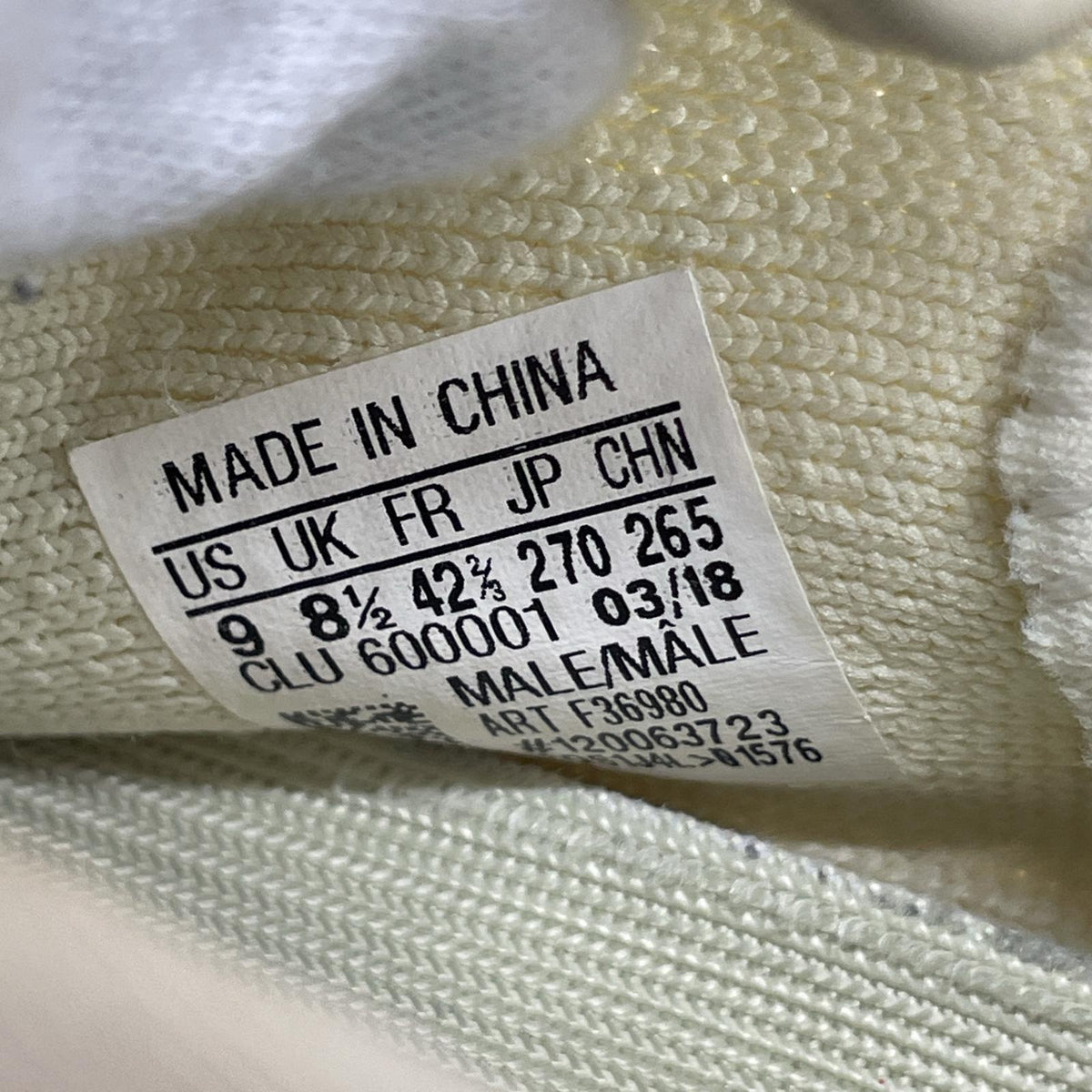 スニーカー YEEZY BOOST 350 WHT 27cm (US9 UK8 1/2 EU44) ホワイト