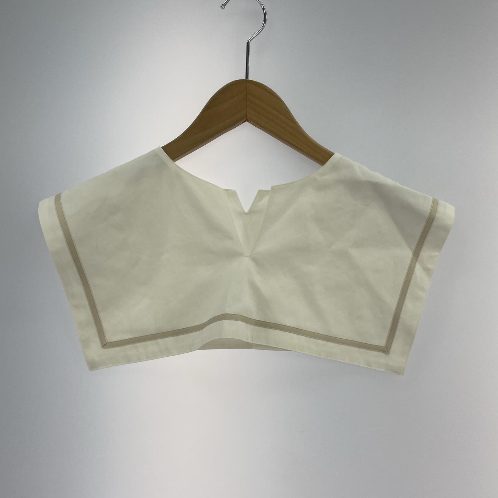 長袖シャツ コットンセーラーシャツブラウス/WHT 36 ホワイト