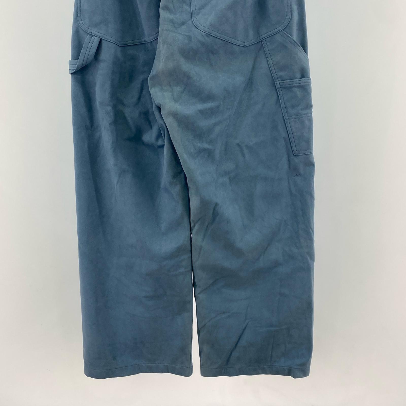 パンツ FAKE SUEDE PAINTER PANTS/BLE 34 ブルー