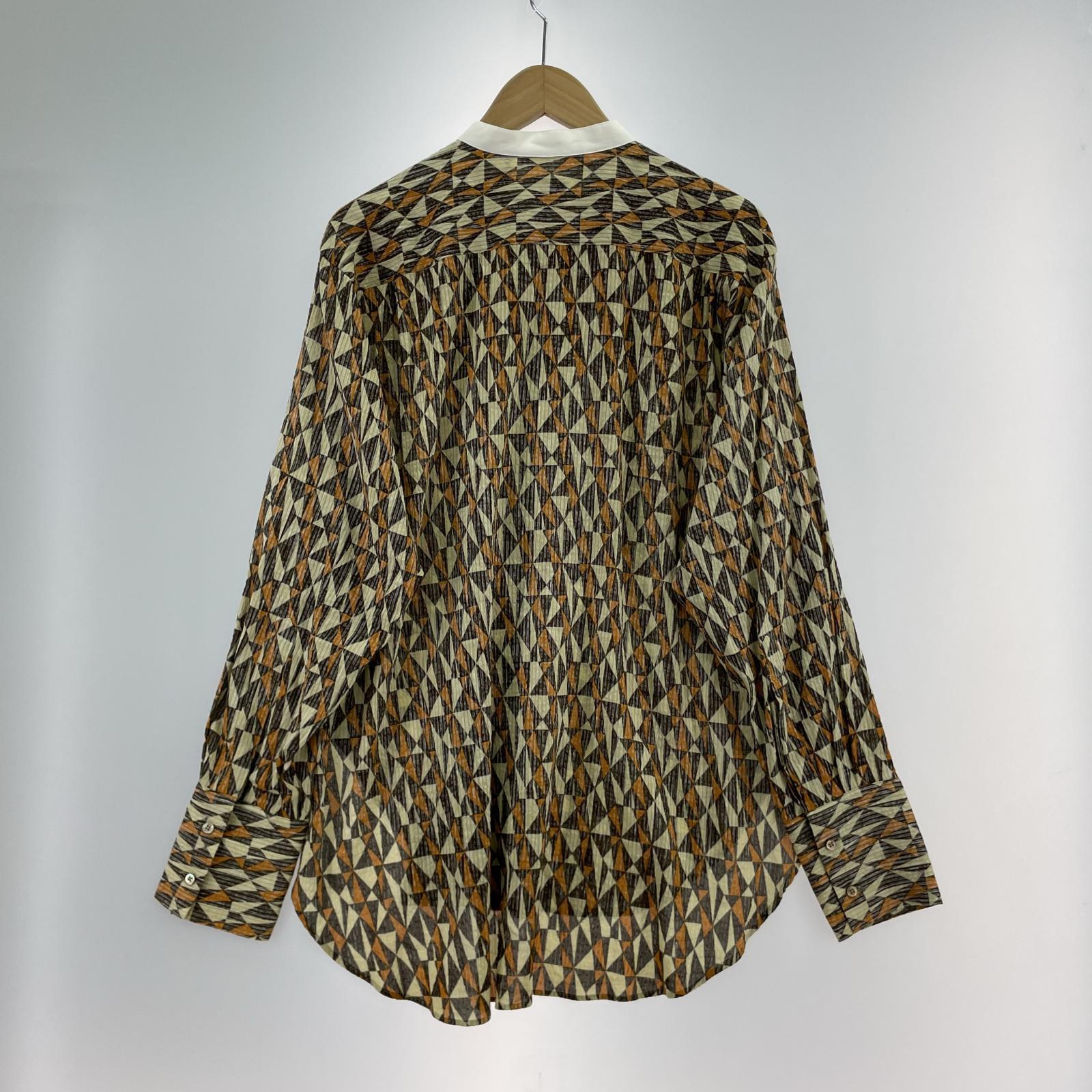 ワンピース DIAMOND PRINT SHIRT/BRW 38 マルチカラー