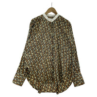 ワンピース DIAMOND PRINT SHIRT/BRW 38 マルチカラー