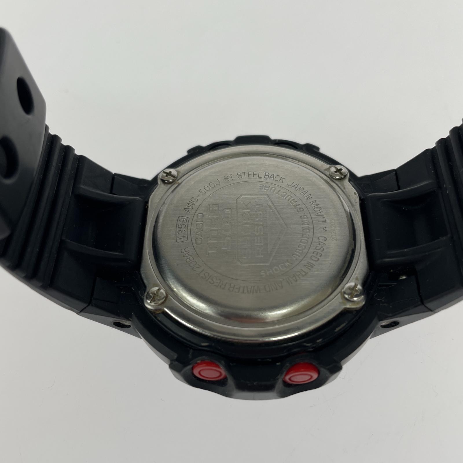 腕時計 AWG-500J/アナデジ ブラック