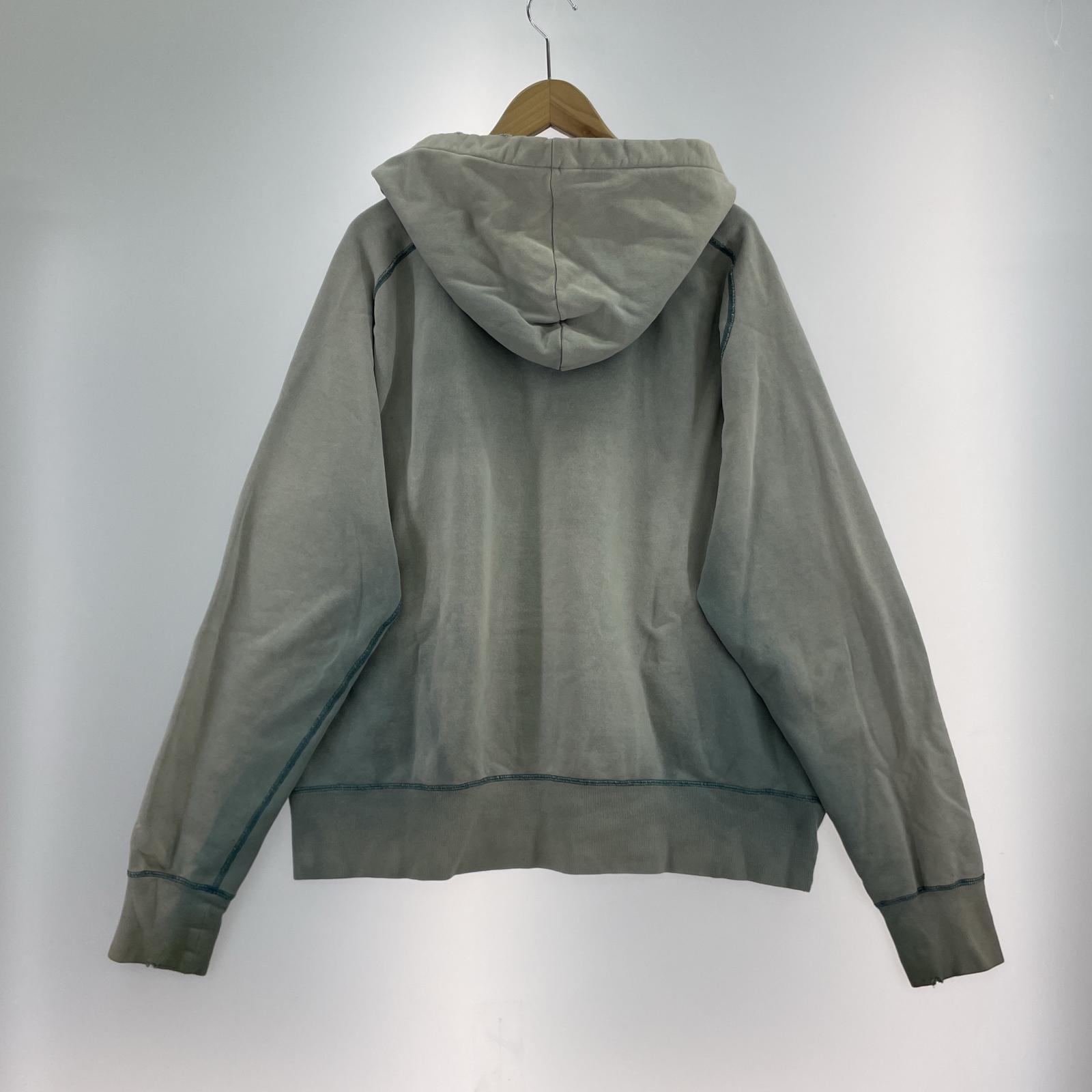 パーカー concause 25SS W-V AFTER HOODIE 加工POパーカー 5 サックス 5 ブルー
