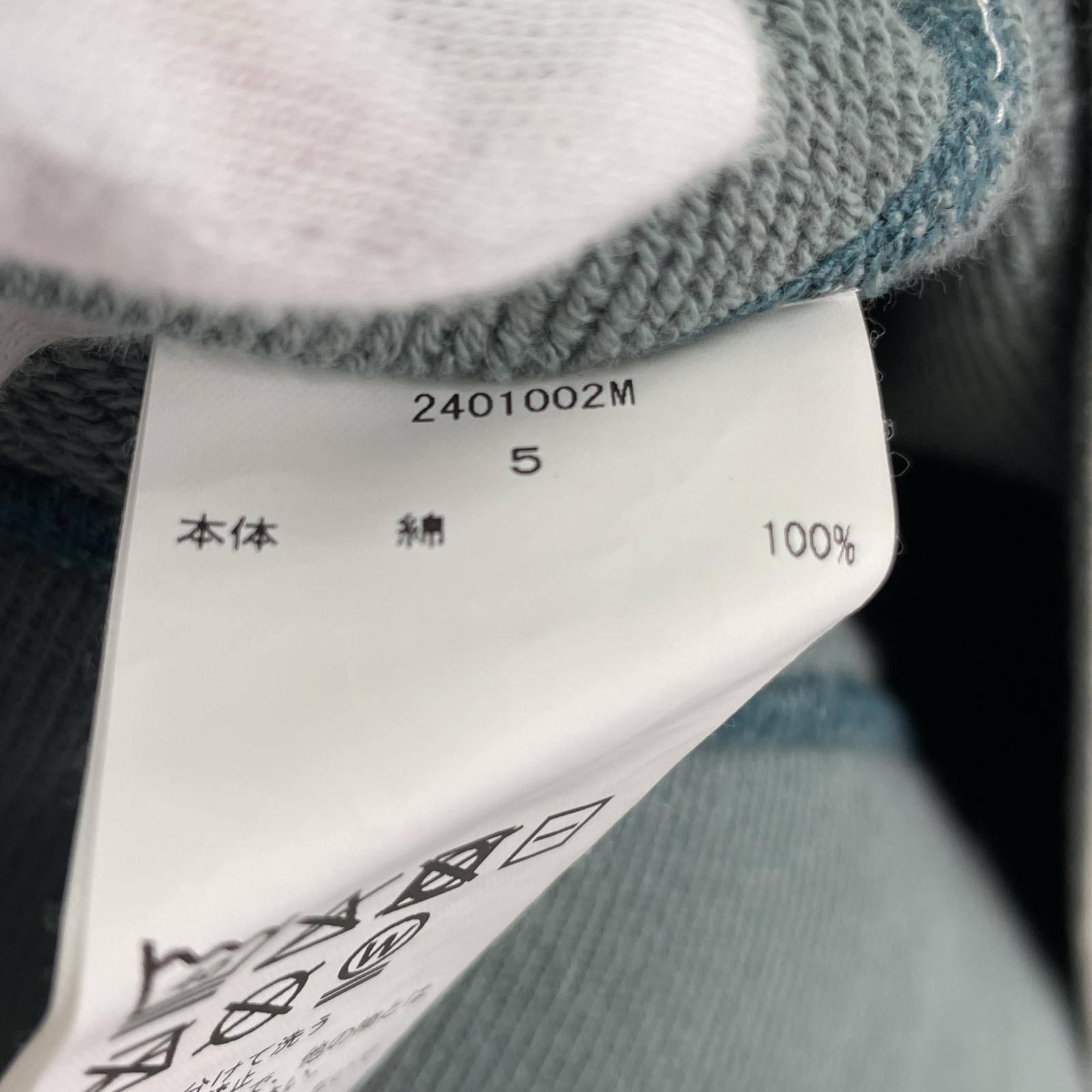 パーカー concause 25SS W-V AFTER HOODIE 加工POパーカー 5 サックス 5 ブルー