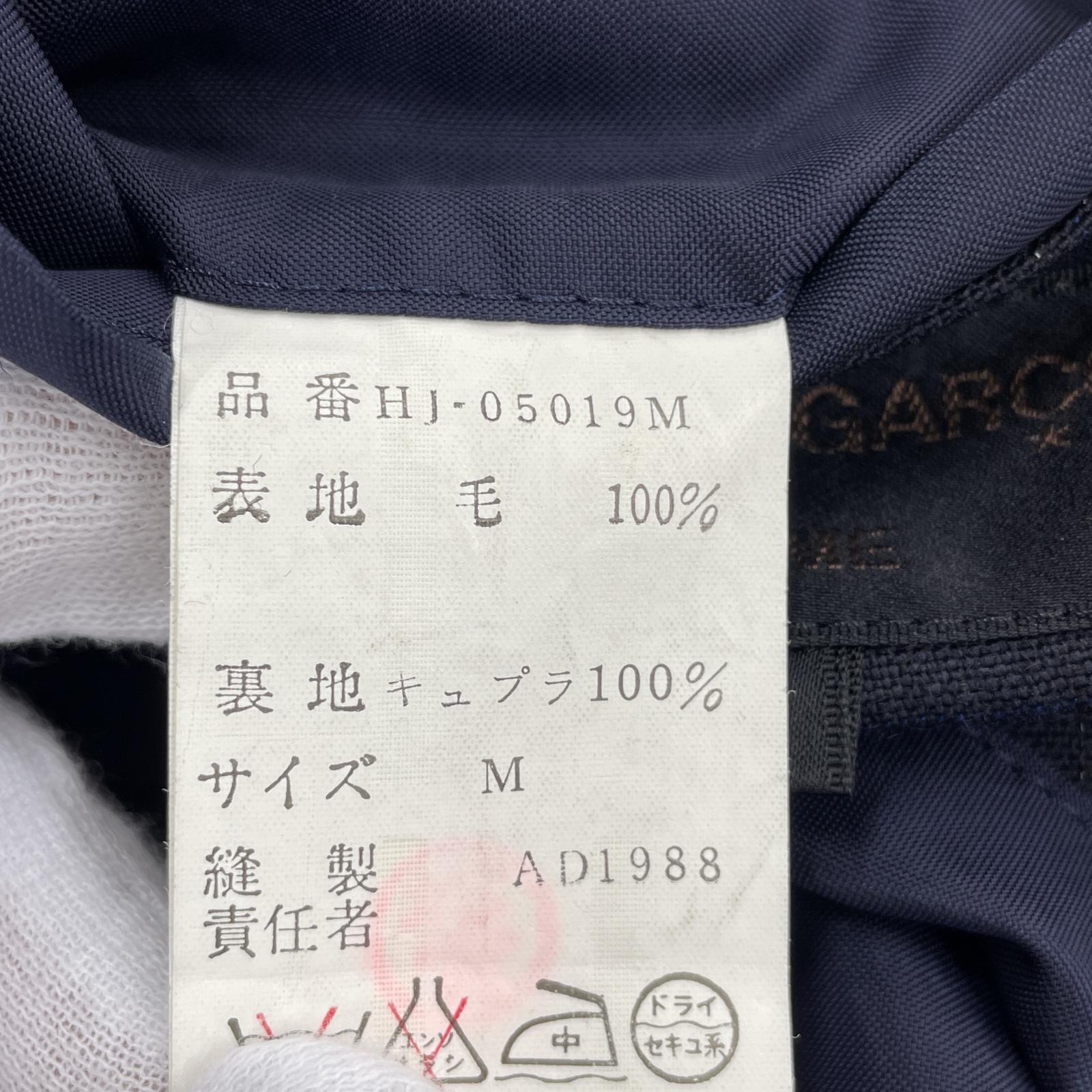 ジャケット COMME des GARCONS HOMME 80s チェック ウールジャケット M ネイビー M ネイビー