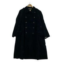 ジャケット COMME des GARCONS 90s 本ライン コーデュロイ ロングコート ブラック ブラック