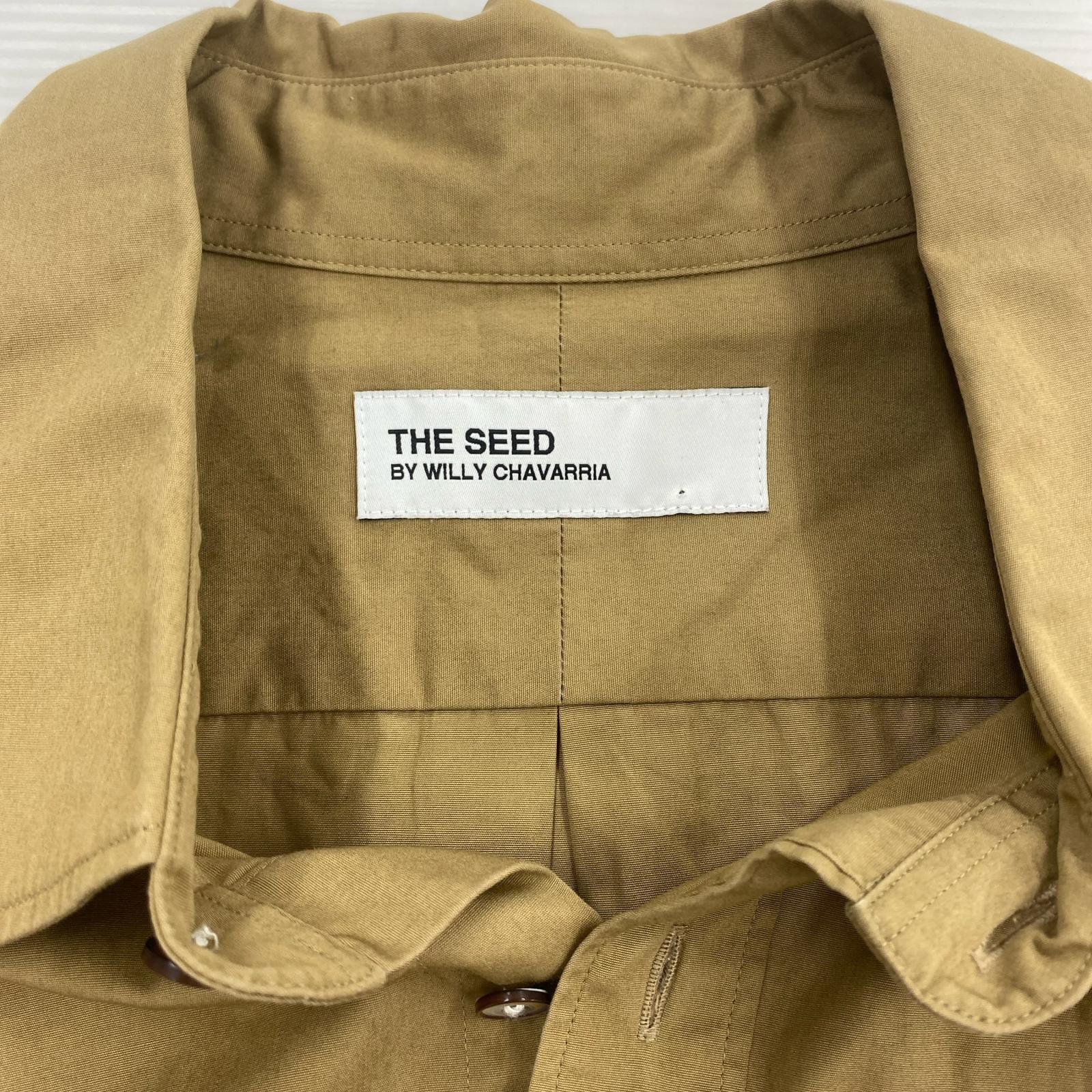 長袖シャツ THE SEED BY WILLY CHAVARRIA ブラウン