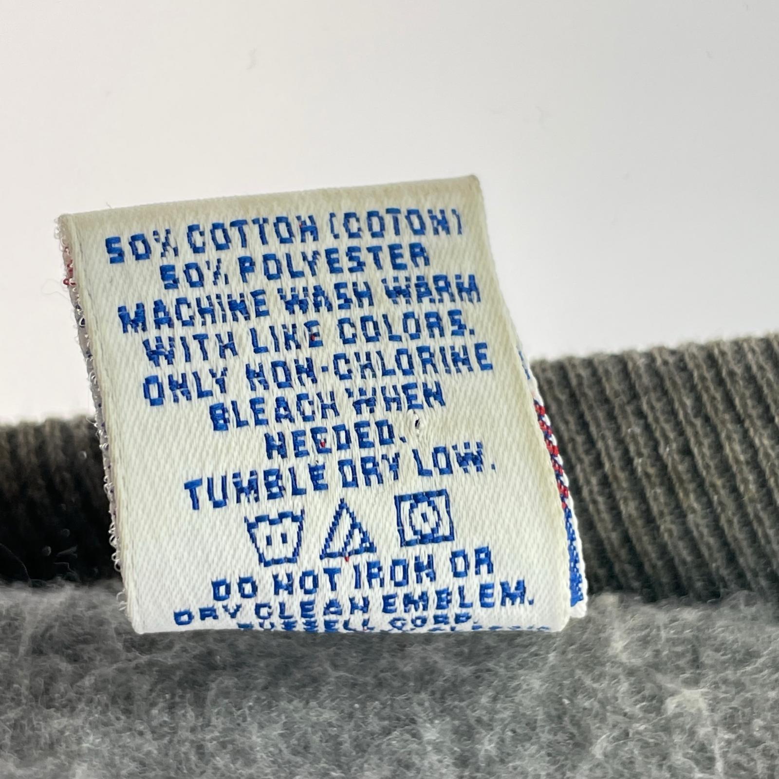 スウェット 90's RUSSELL 前Vガゼット スウェット L グレー