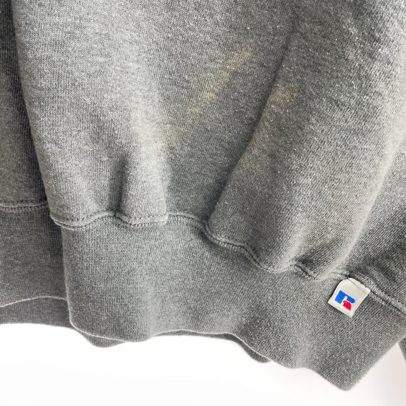 スウェット 90's RUSSELL 前Vガゼット スウェット L グレー
