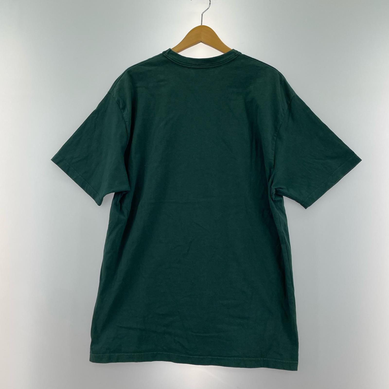 半袖Tシャツ ワンポイント 濃緑 (XL)