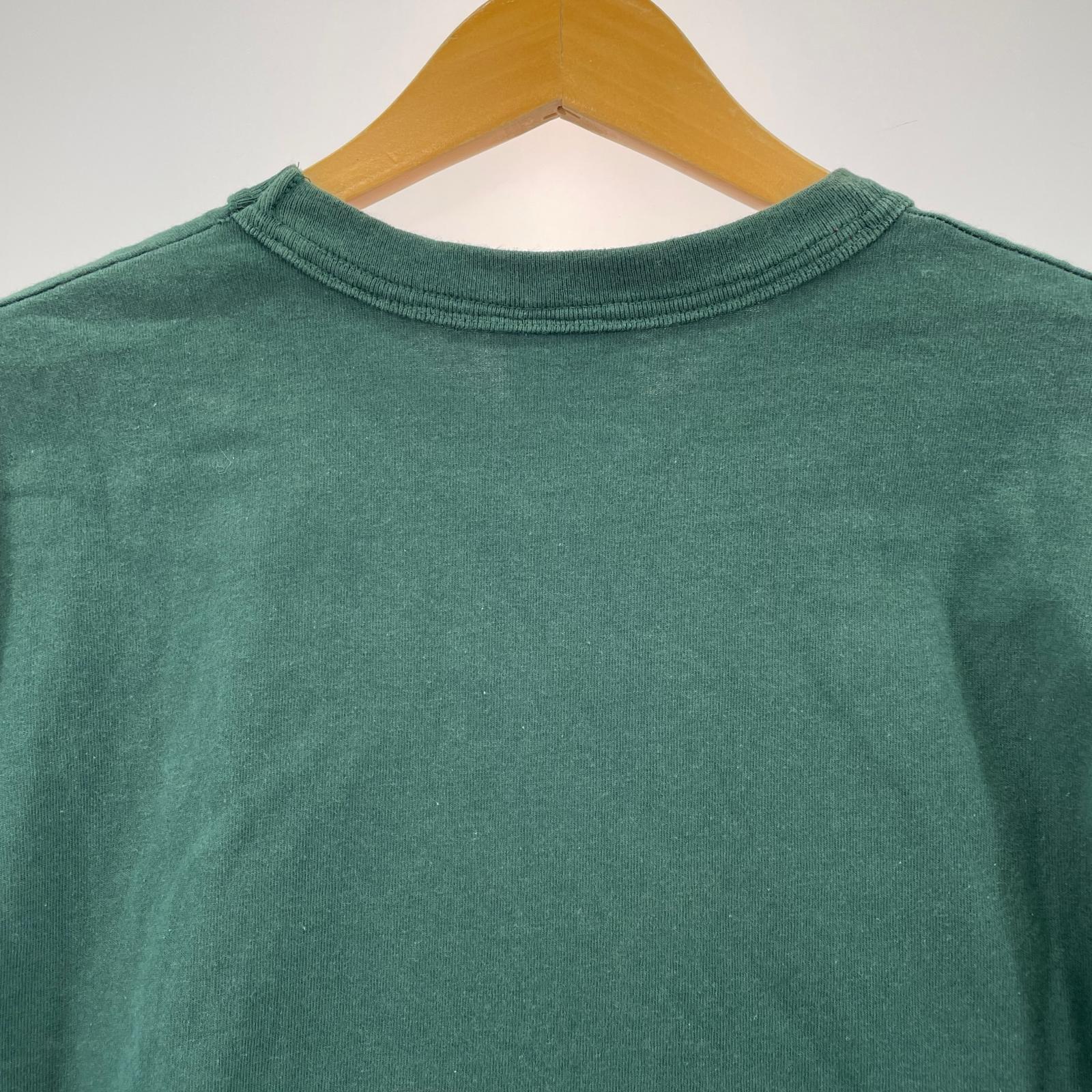 半袖Tシャツ ワンポイント 濃緑 (XL)